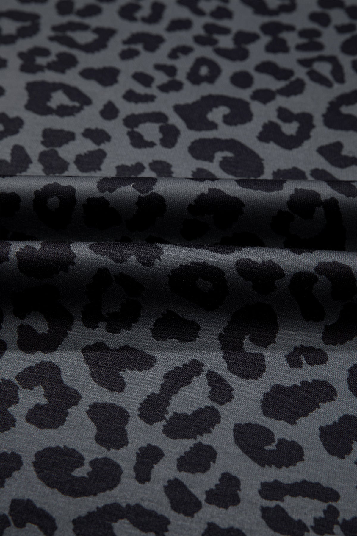 Apricot Leopard Print Varsity Striped Detail 3/4 Sleeve Top Shift Pant Set