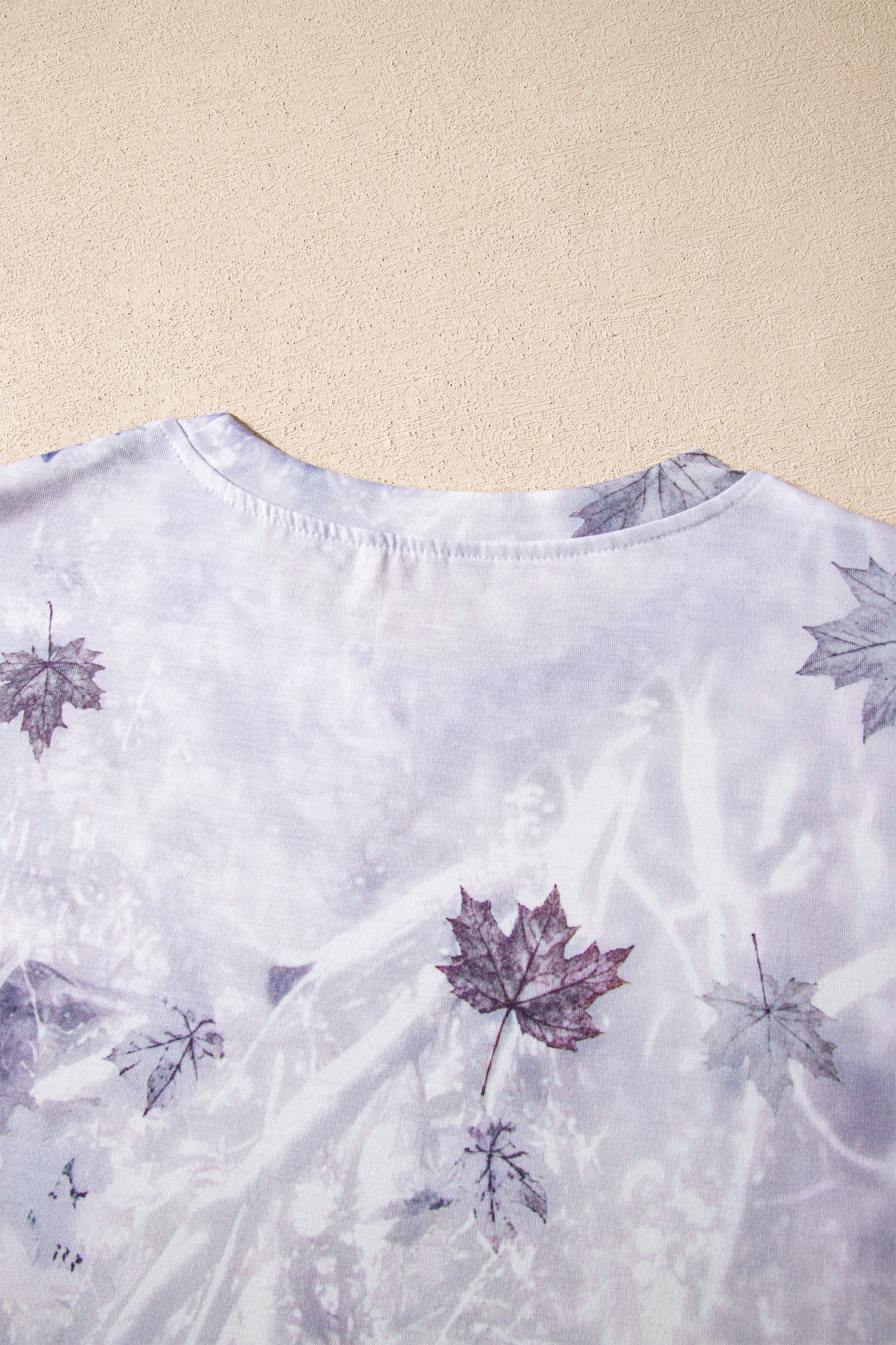 Gray Camouflage Woodland Print Drop Shoulder Tunic Tee