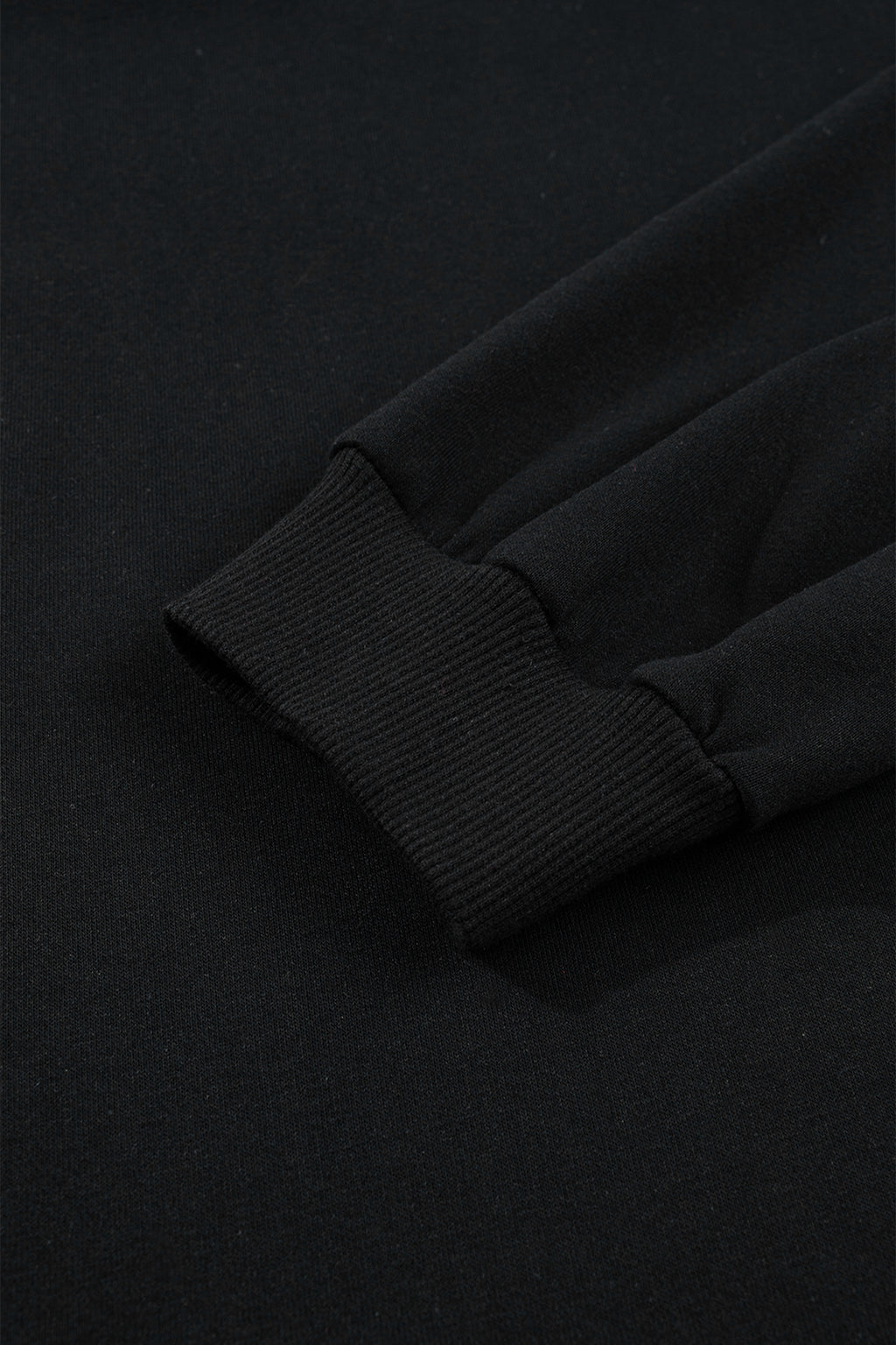 Black Gingham Patch Embroidered Rugby Game Day Stars Sweatshirt