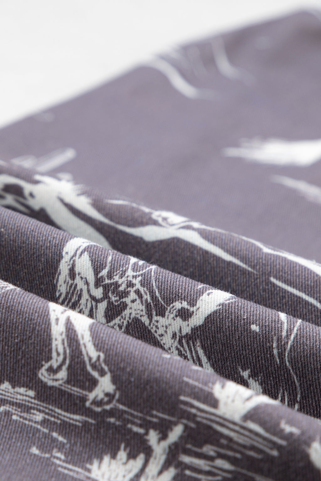 Gray Wild West Riding Vintage Printed Shift Jeans