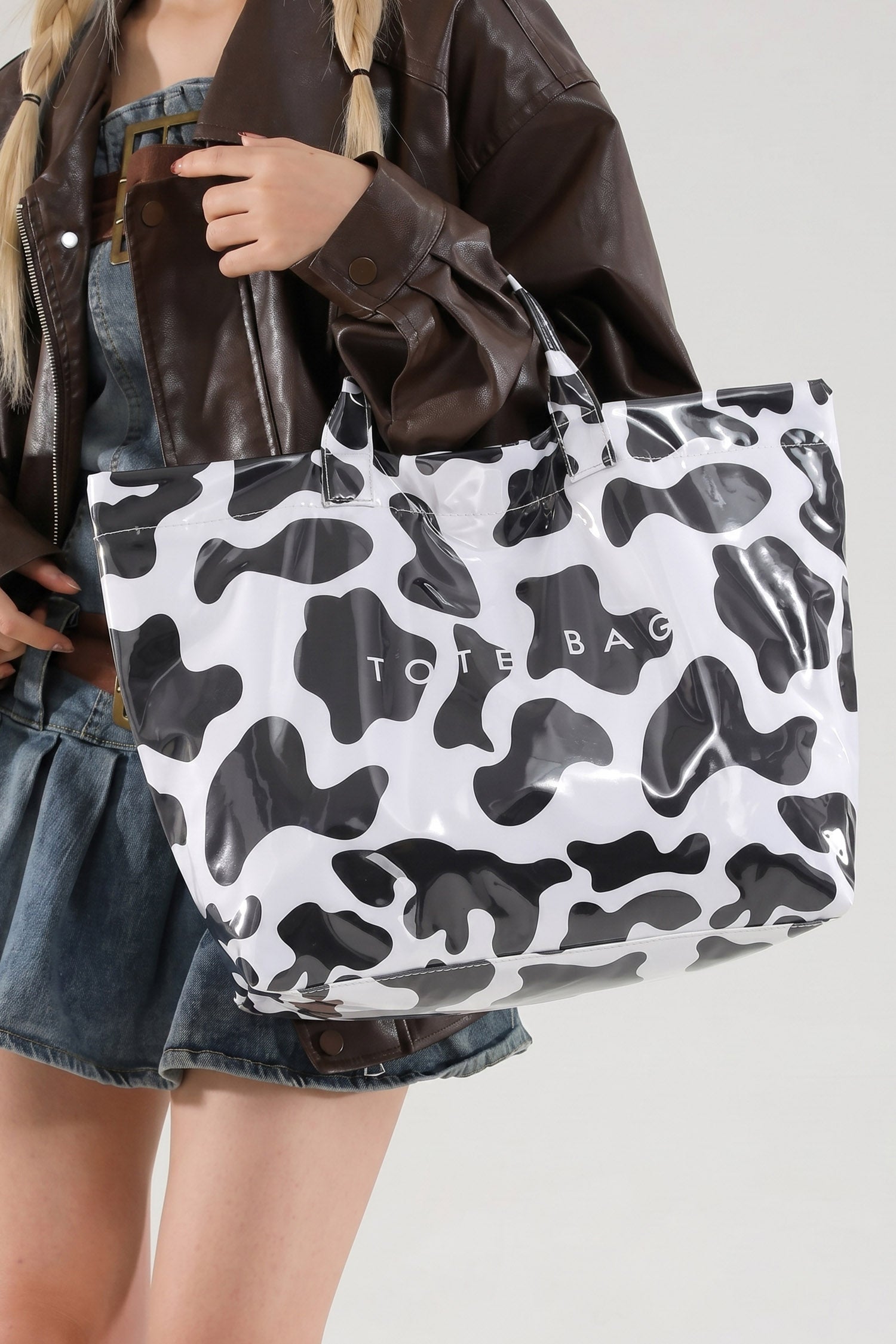 Fiery Red Leopard Print Travel Tote Bag