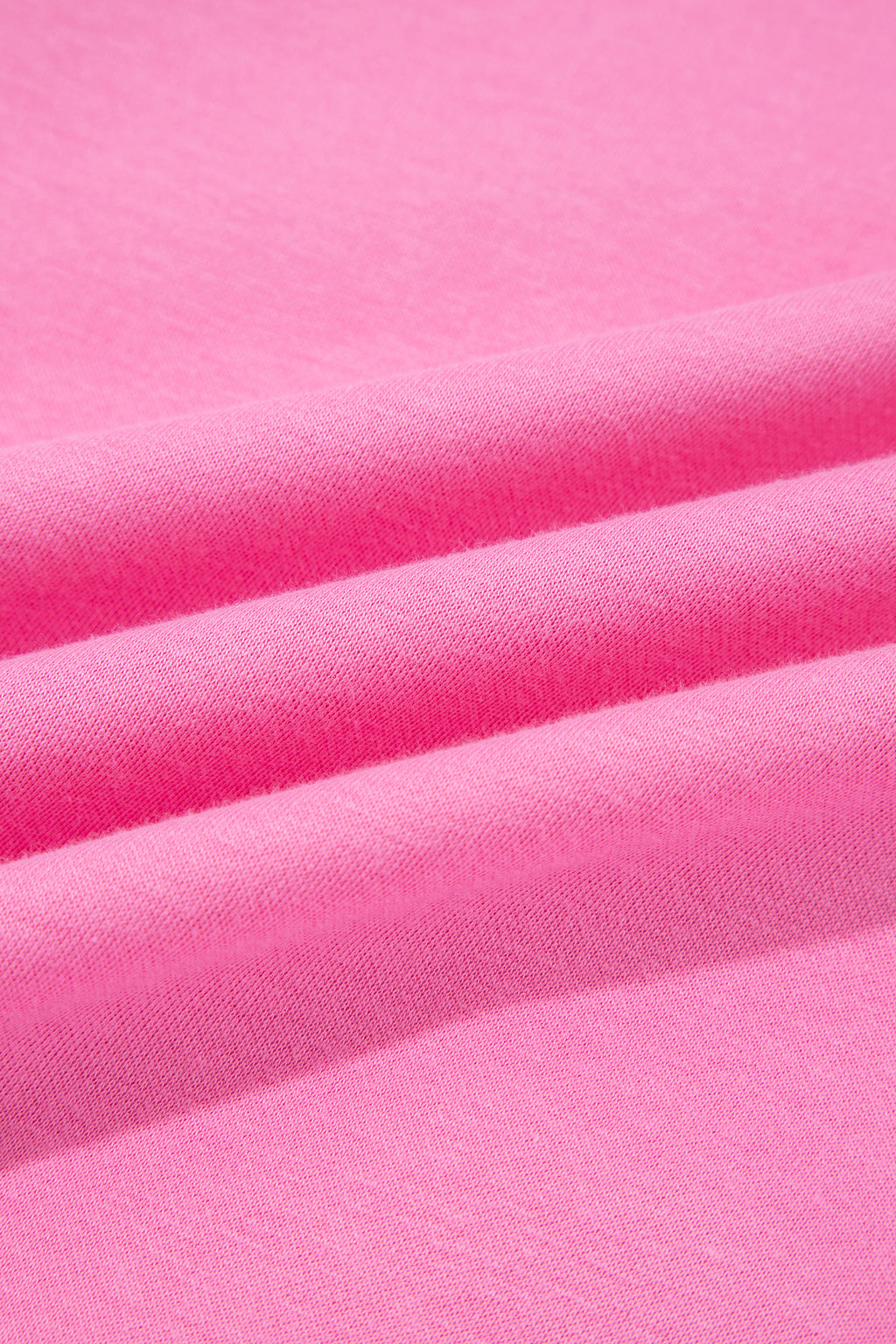 Bright Pink Exposed Seam Detail Reversible Double Wear Plus Size Sweatshirt