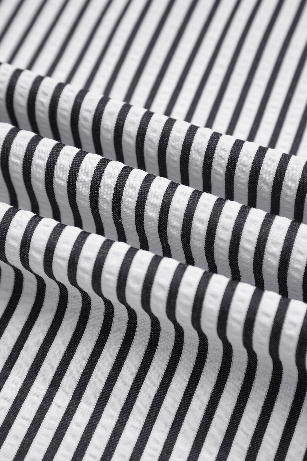 Black Stripe Plus Size Tie Waist Loose Pants