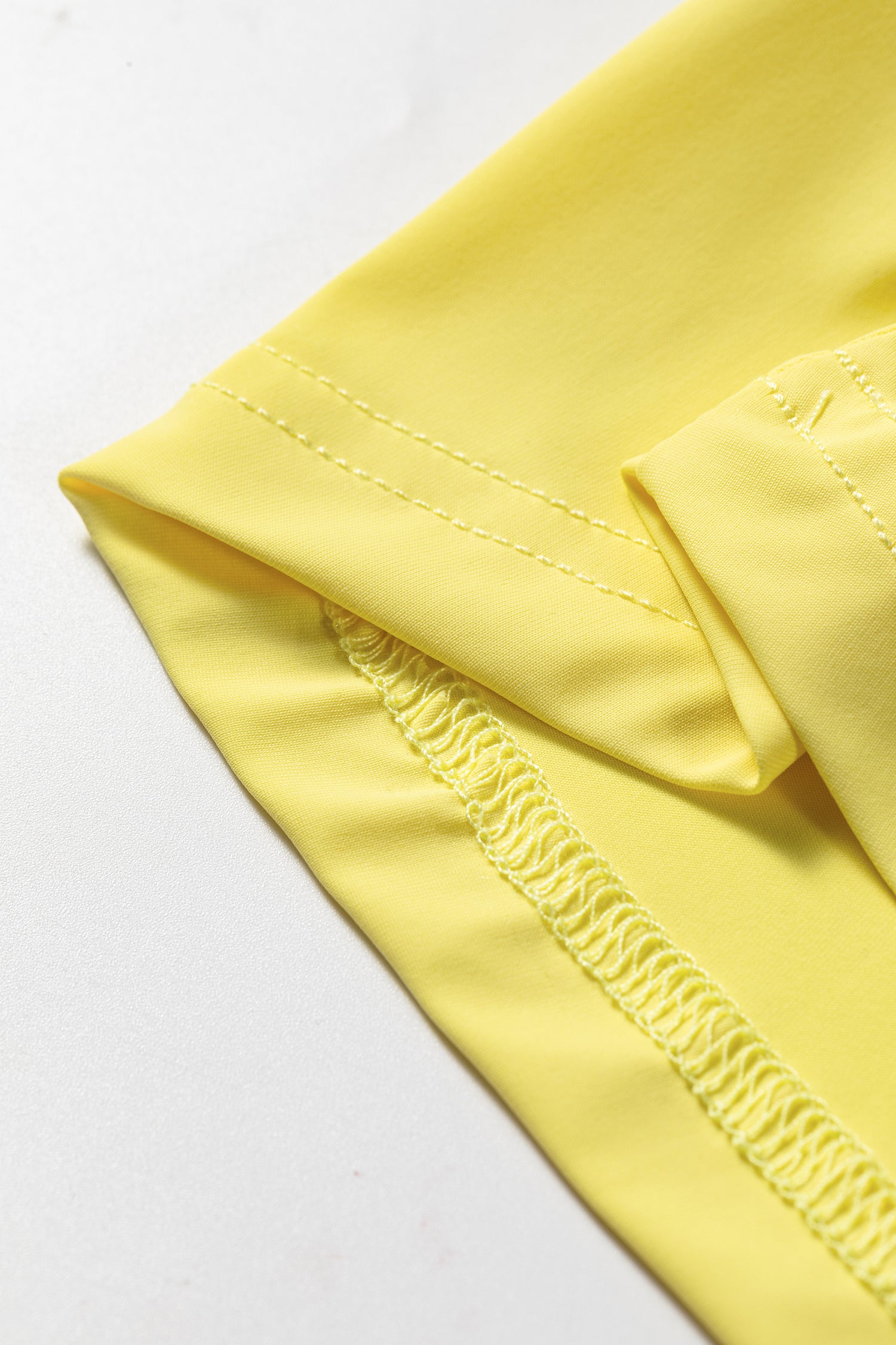 Yellow Cream Daring Back Cutout Active Mini Dress