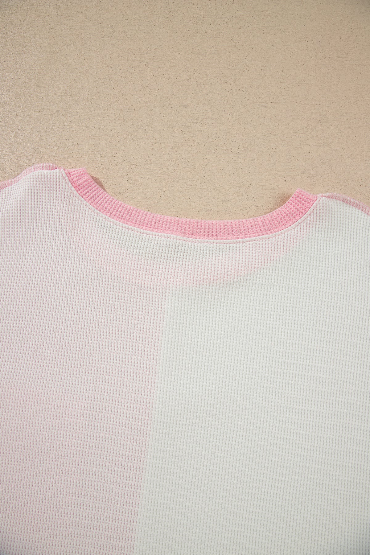 Pink Colorblock Plaid Panel Long Sleeve Plus Size Blouse
