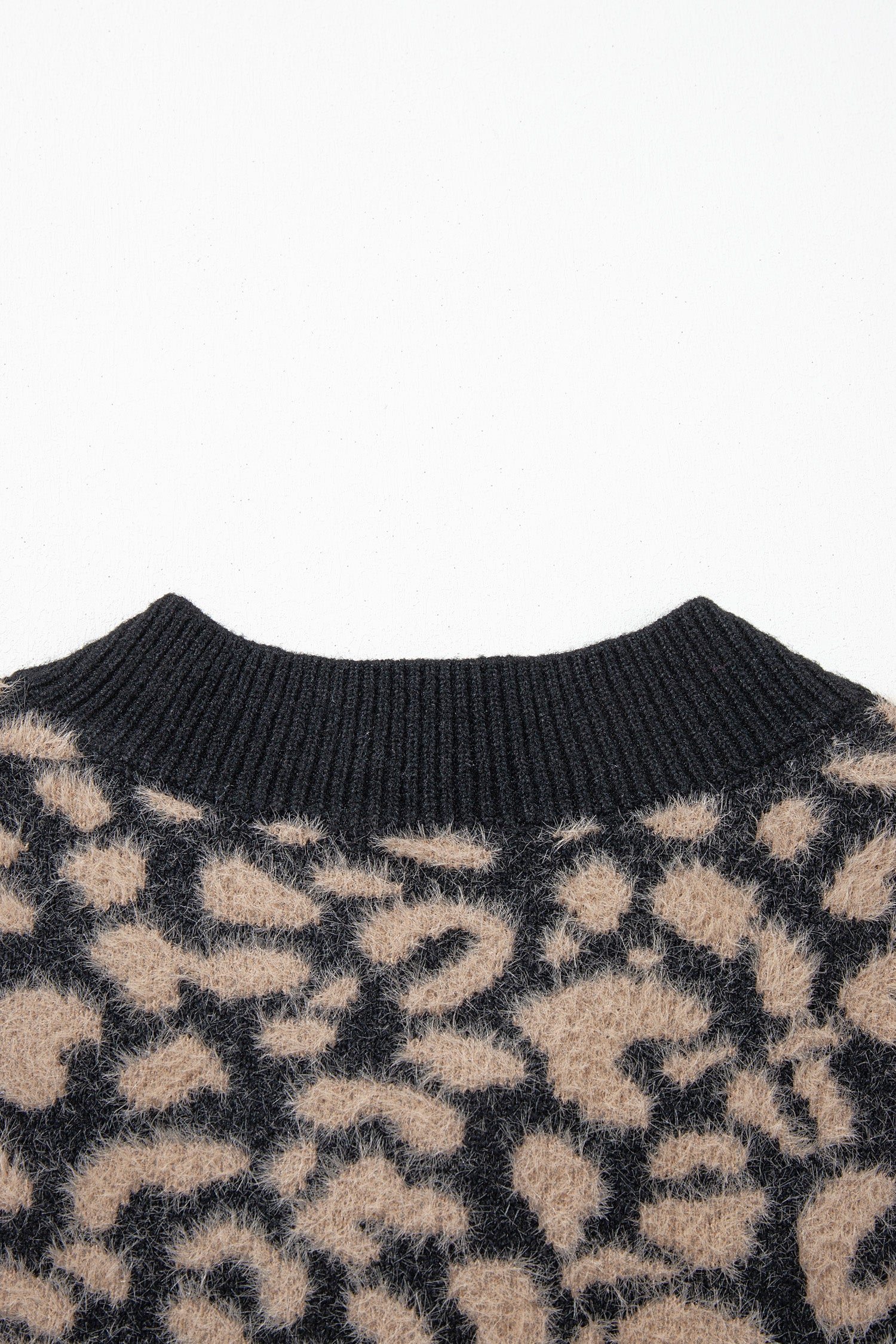 Pink Leopard Print Knit Sleeveless Regular Wash Sweater Vest