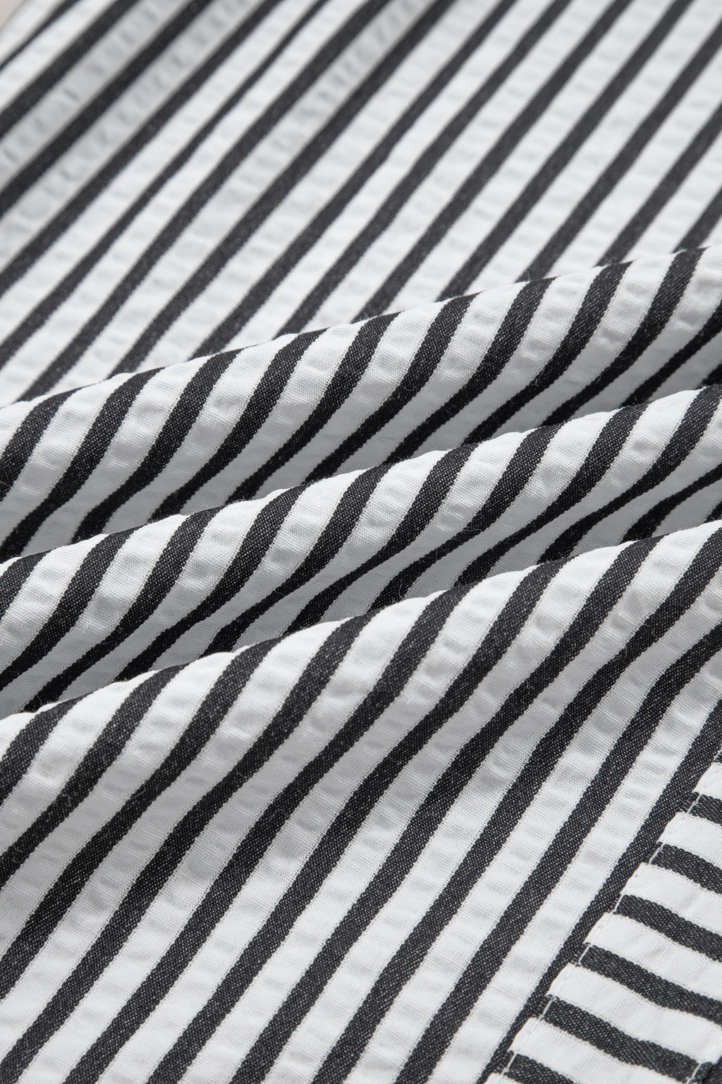 Black Stripe Wide Leg Casual Pants