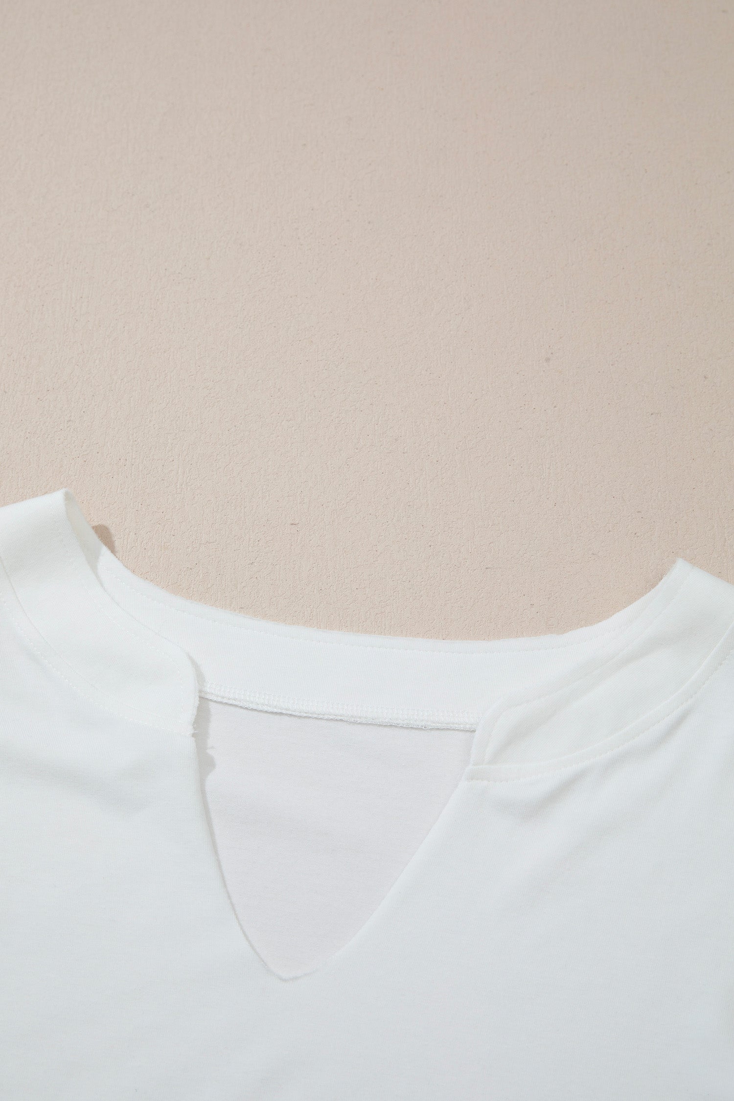 White Striped Colorblock V Neck Shift Long Sleeve Plus Size Blouse