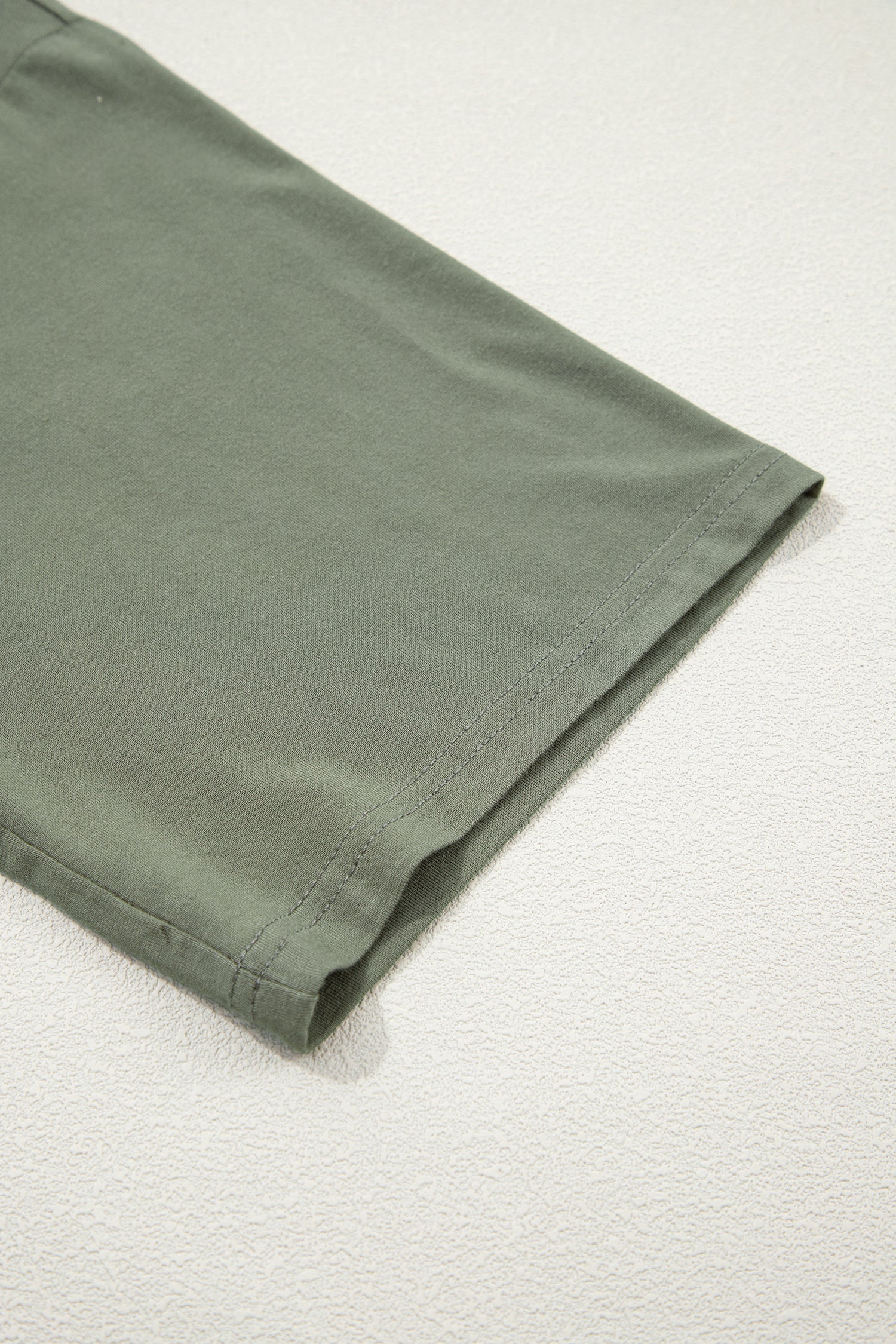 Laurel Green Solid Color Oversize Tee Tie Wrap Mini Skort 2pcs Set