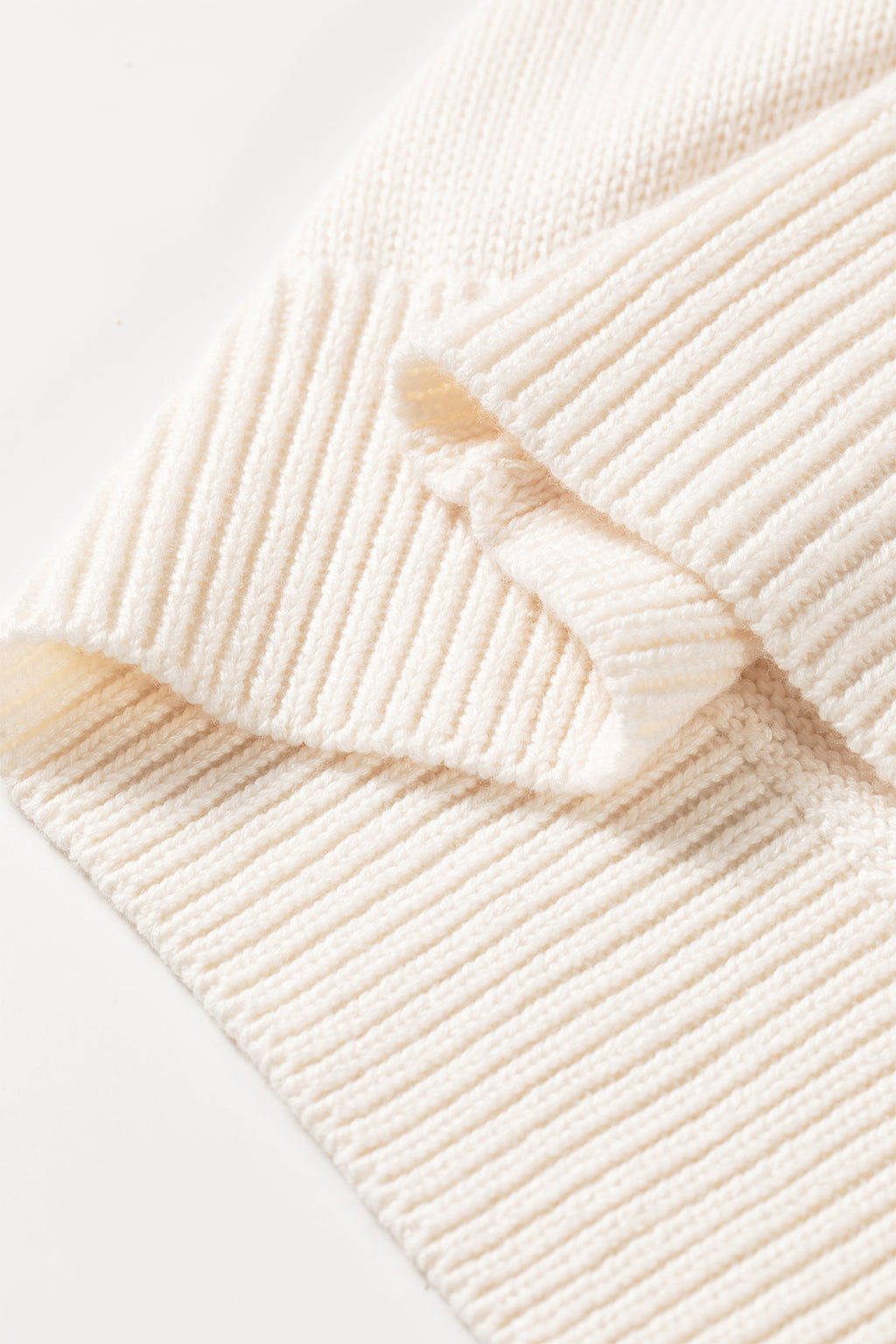 Beige Go Team Football Drop Shoulder Knit Top Sweater