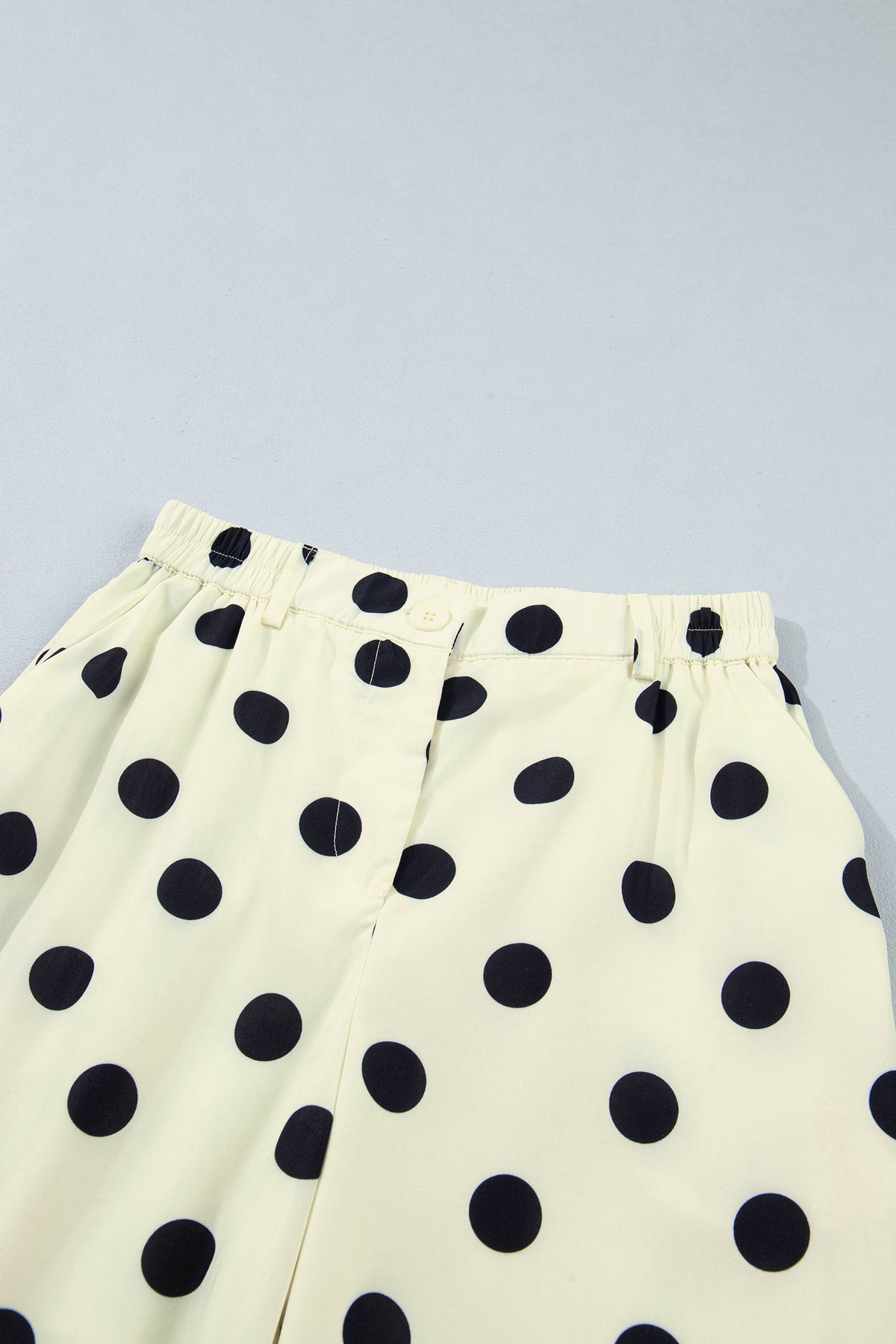 Black Polka Dot Ankle Length Harem Pants