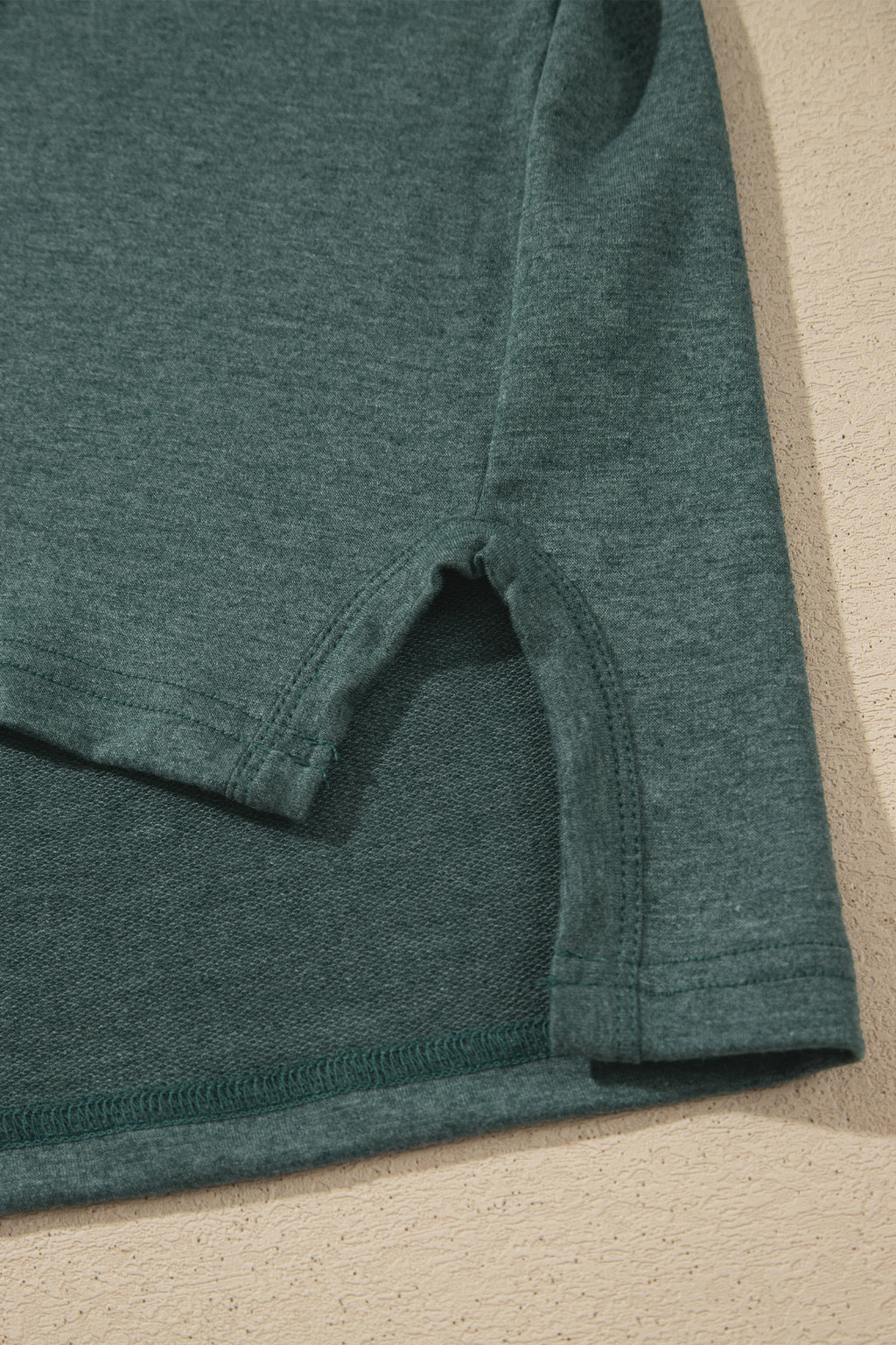Green Bay Raw Seam Patchwork Long Sleeve Top Pocket Casual Pants 2pcs Set