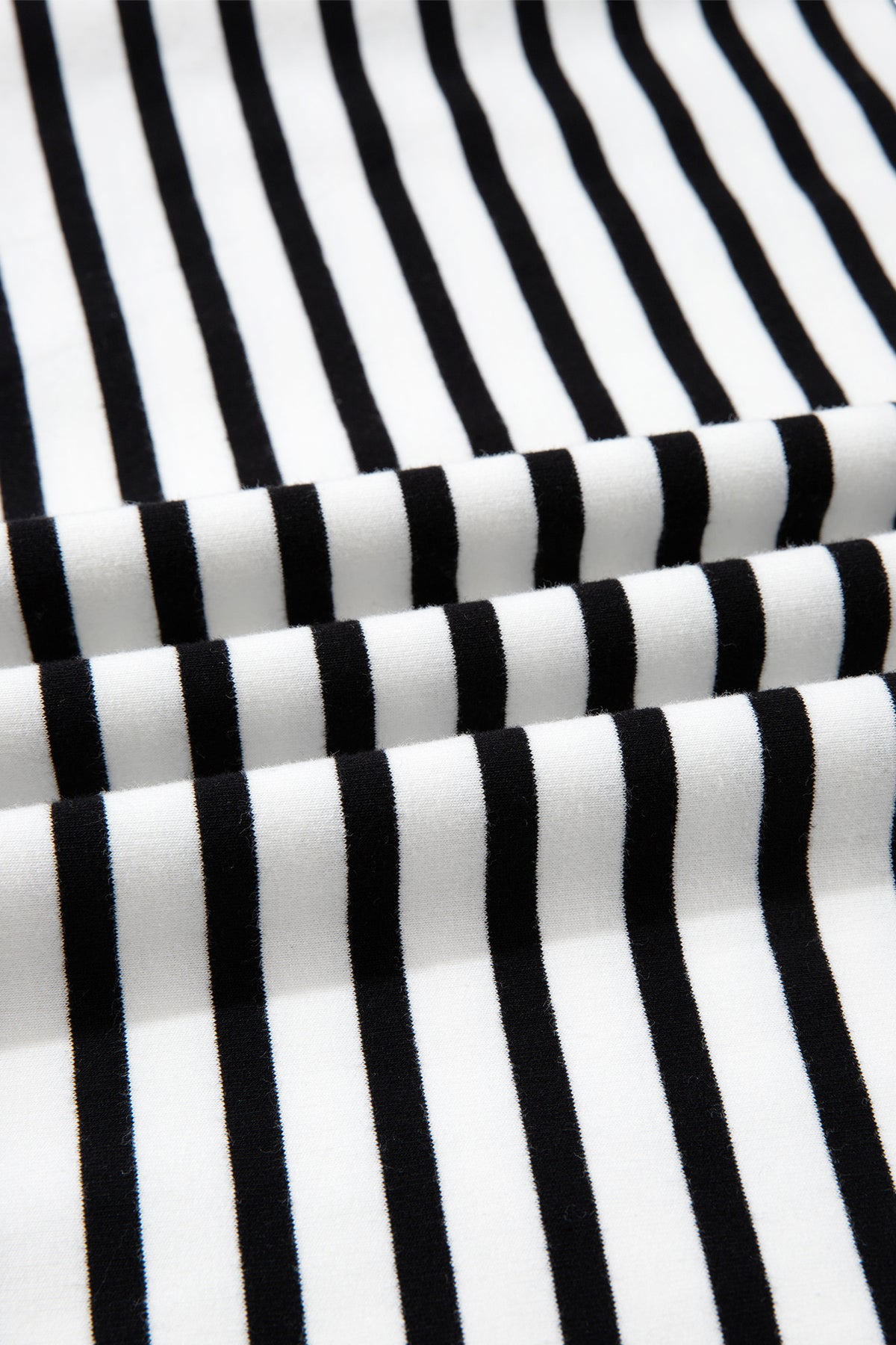 White Stripe Color Block Long Puff Sleeve Metal Zip-Up Collar Top
