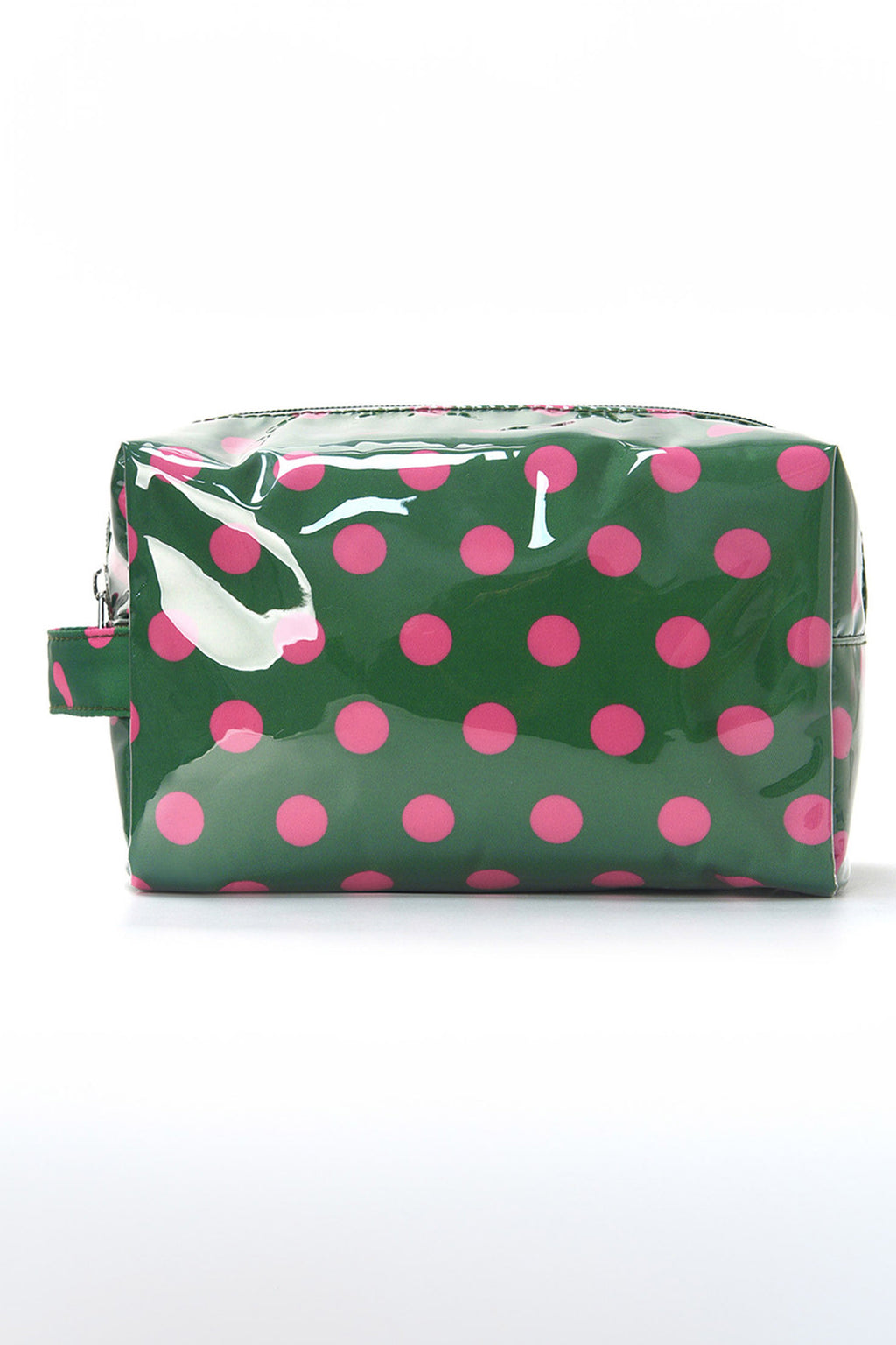 Light Pink Durable PVC Polka Dot Makeup Bag