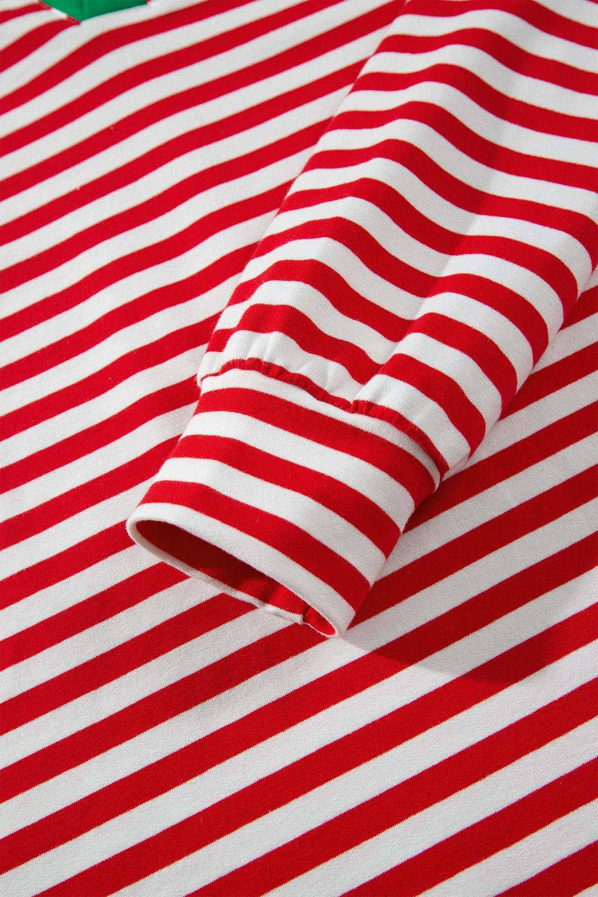 Red Stripe Colorblock Trim Polo Collar Drawstring Elastic Waist Band Casual 2pcs Outfit