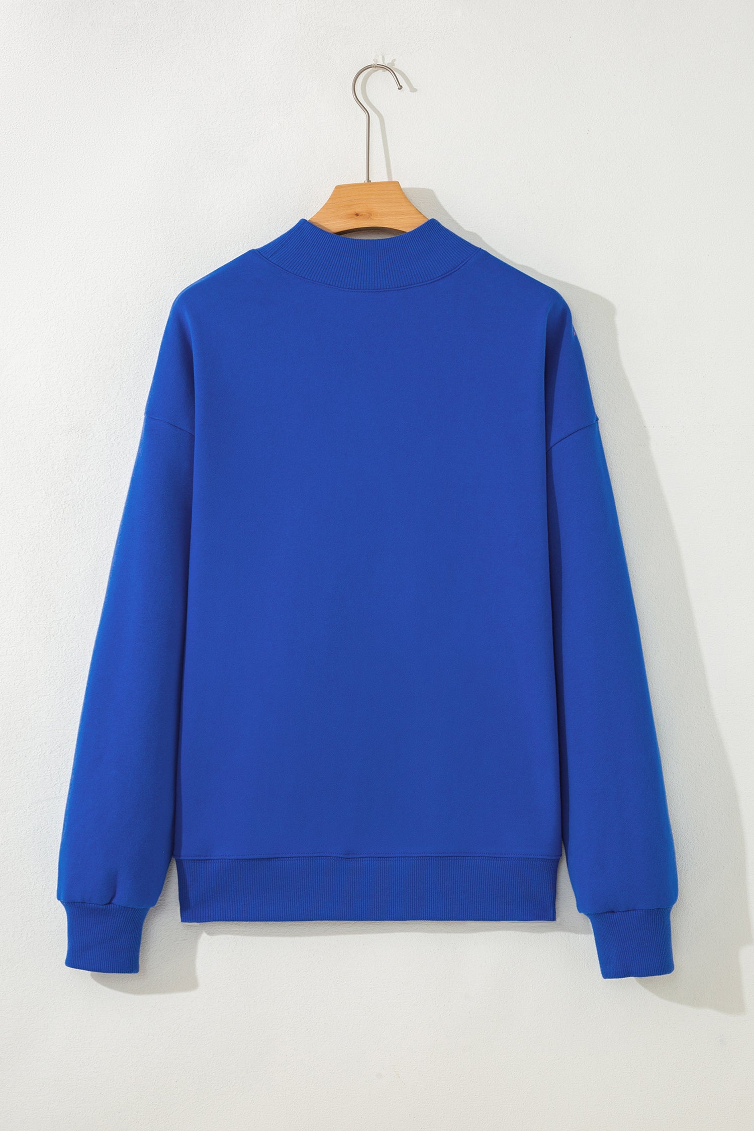 Dark Blue Love Like Jesus Mock Neck Sweatshirt