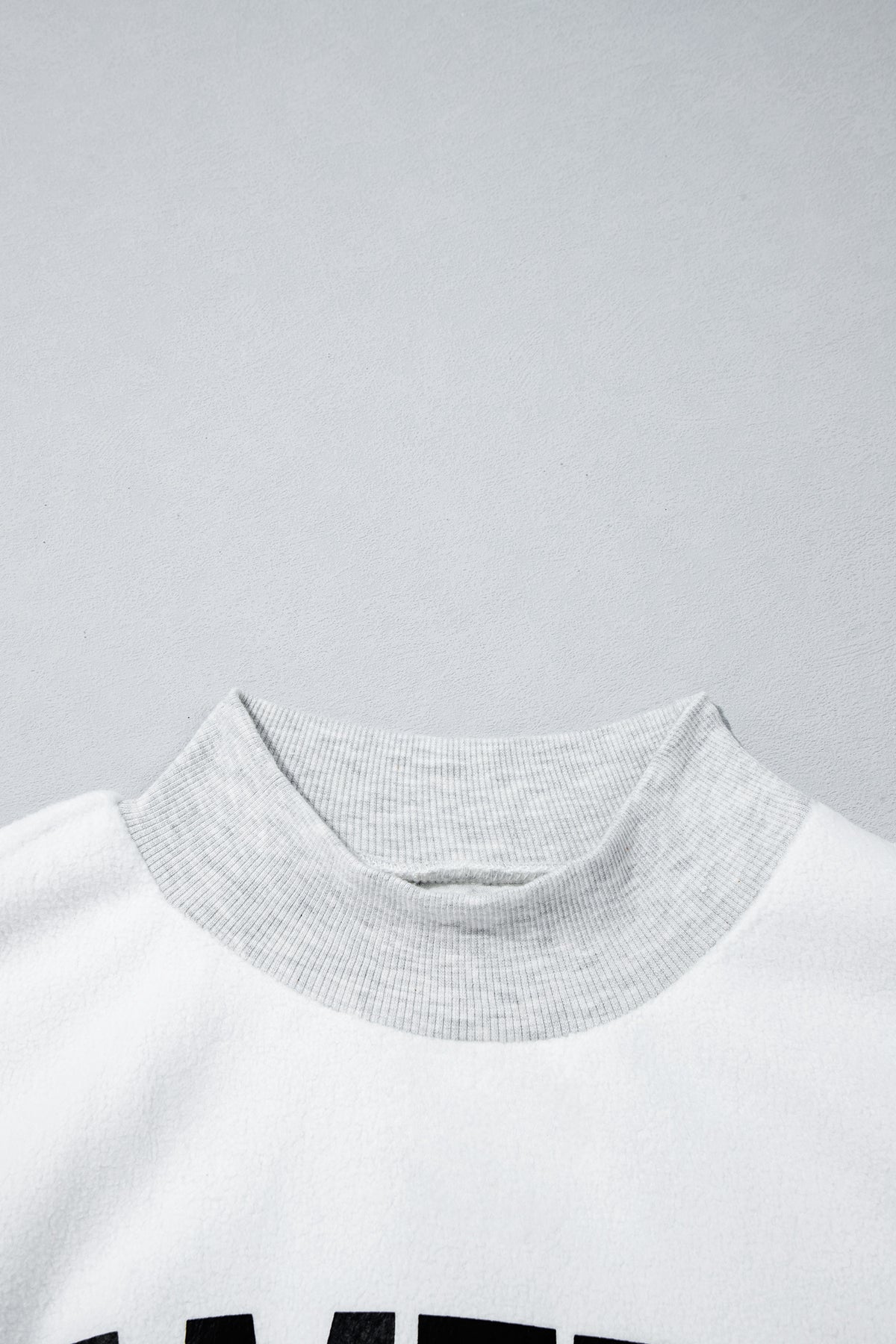 Light Grey High Neck GAMEDAY/ FOOTBALL Double Side Printed Reversible Sweatshirt