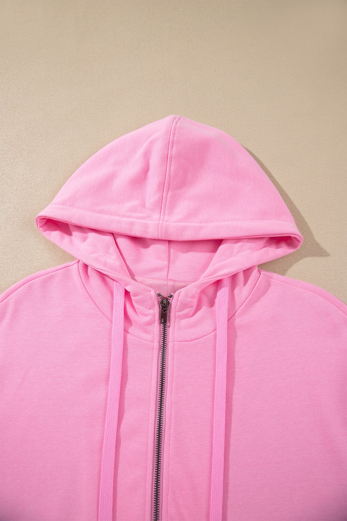 Sachet Pink Zip-up One Piece Long Sleeve Hoodie