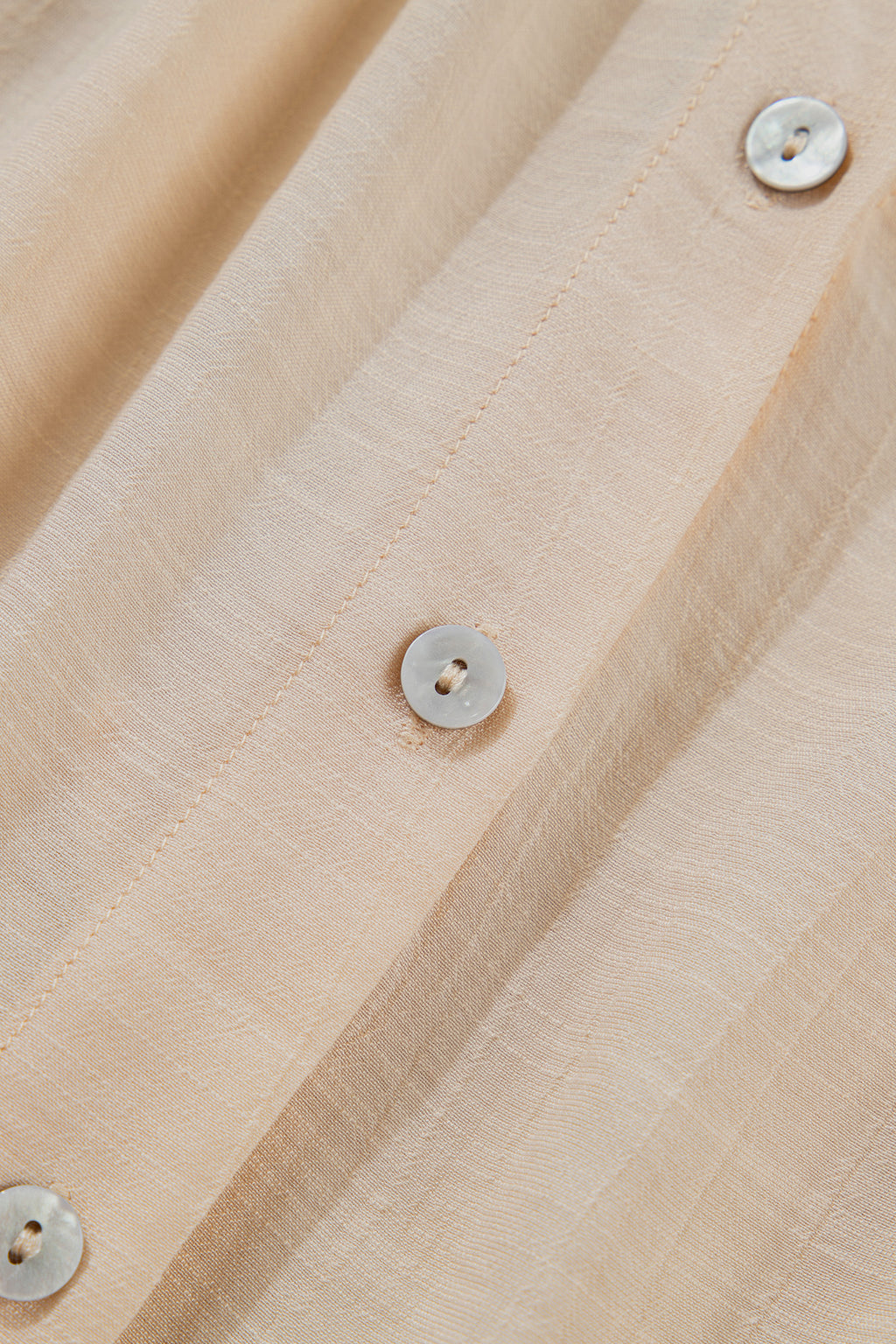 Oatmeal Sheer Lace Splicing Detail Bracelet Sleeve Loose Flowy Shirt