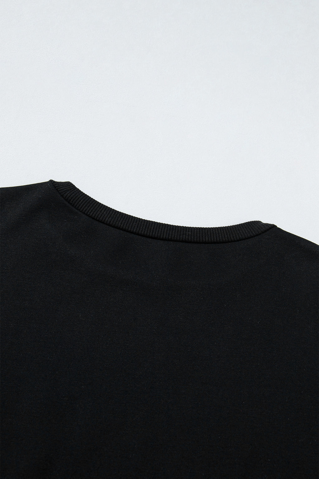 Black Gingham Patch Embroidered Rugby Game Day Stars Sweatshirt