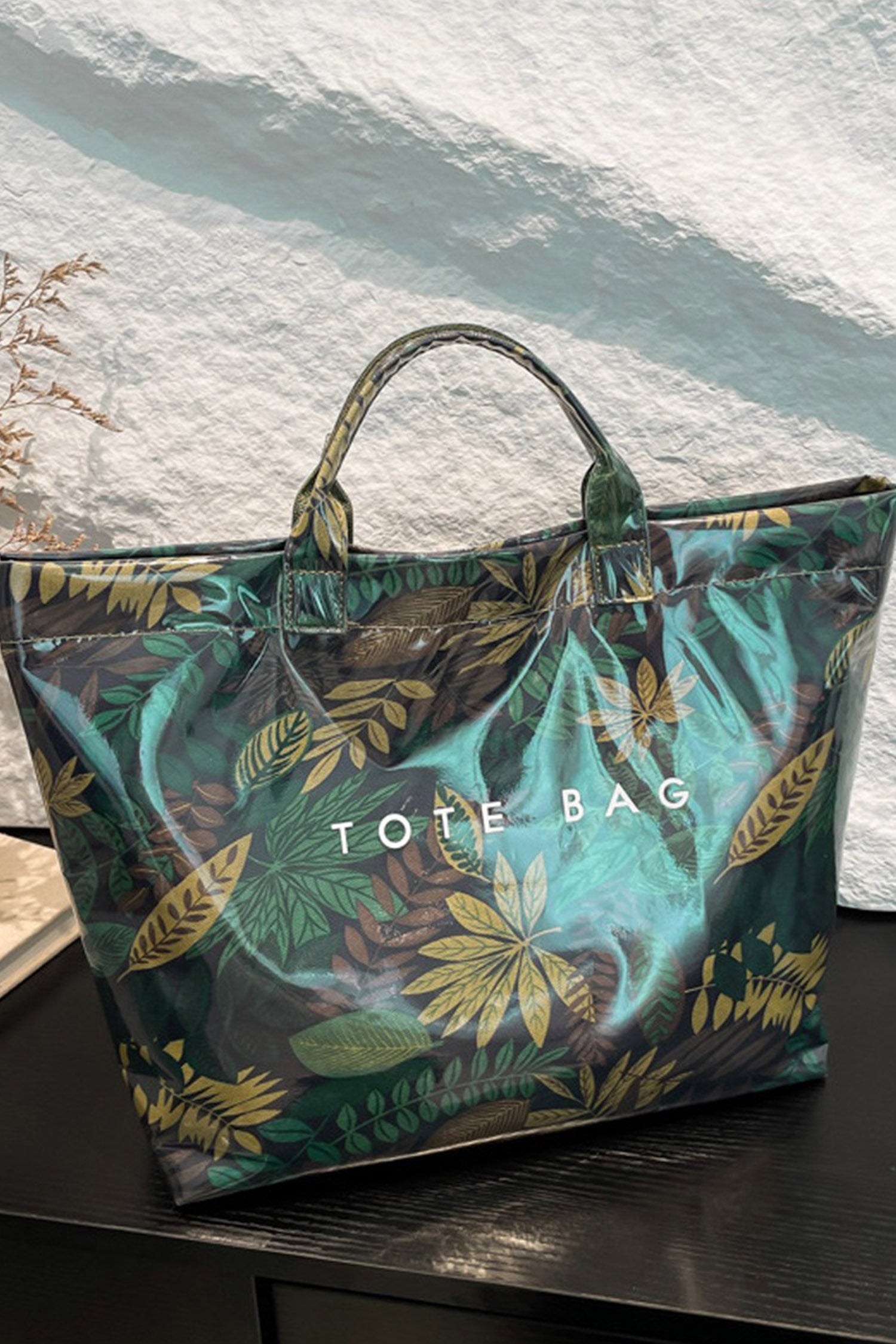 Fiery Red Leopard Print Travel Tote Bag