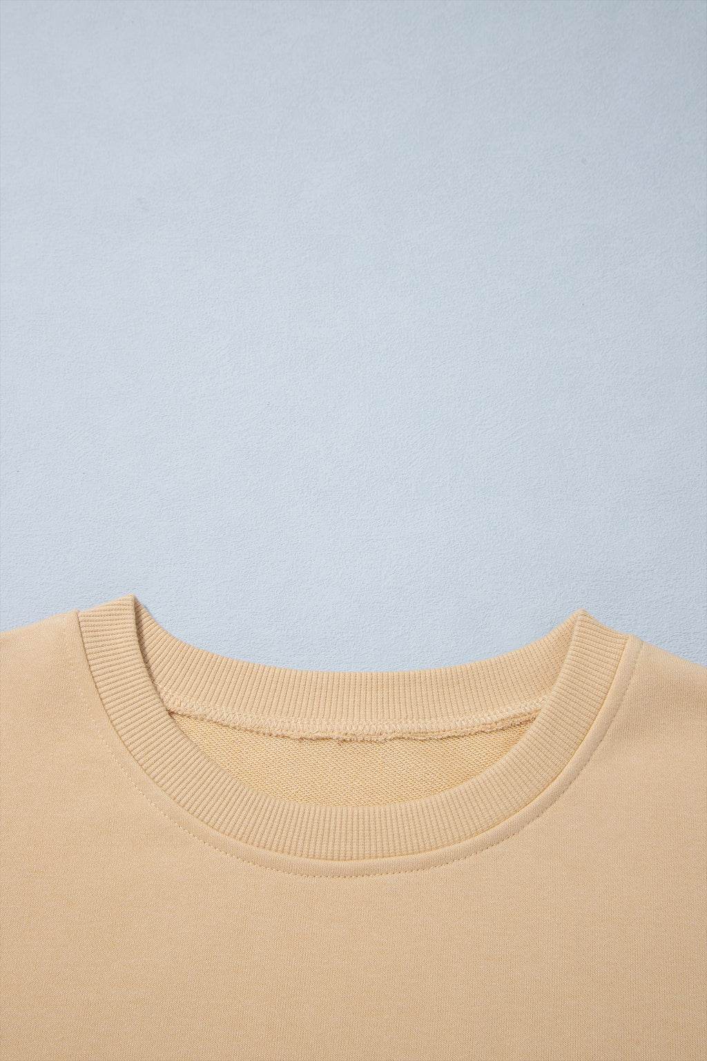 Parchment Solid Color Long Sleeve Top Split Skort 2pcs Outfit