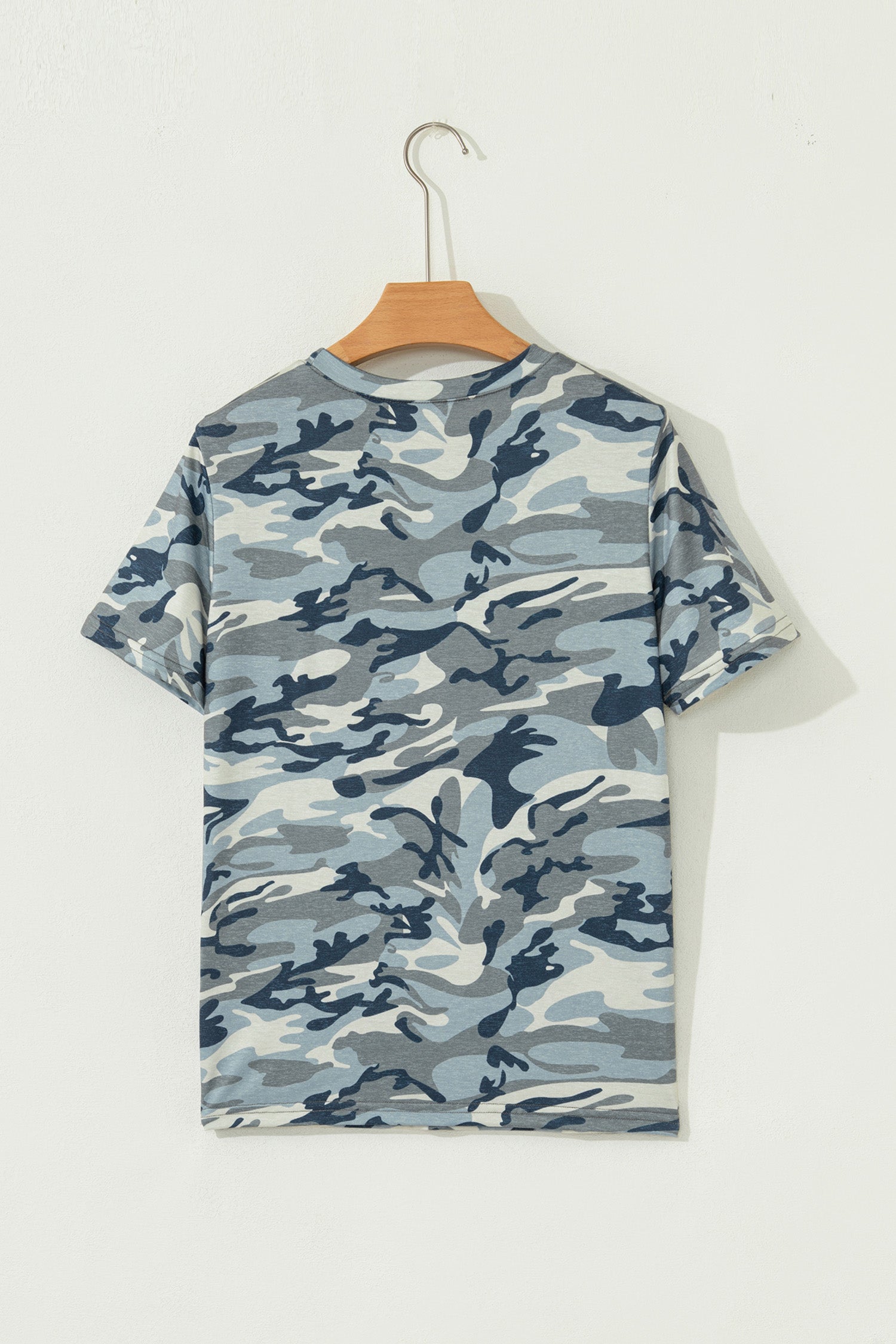 Green Camouflage KENTUCKY Crew Neck Summer Top