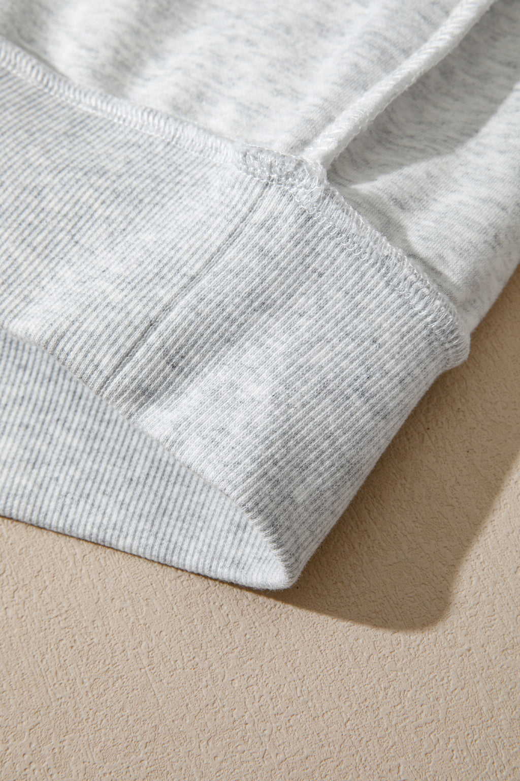 Light Grey Exposed Seam Detail Reversible Double Wear Plus Size Sweatshirt