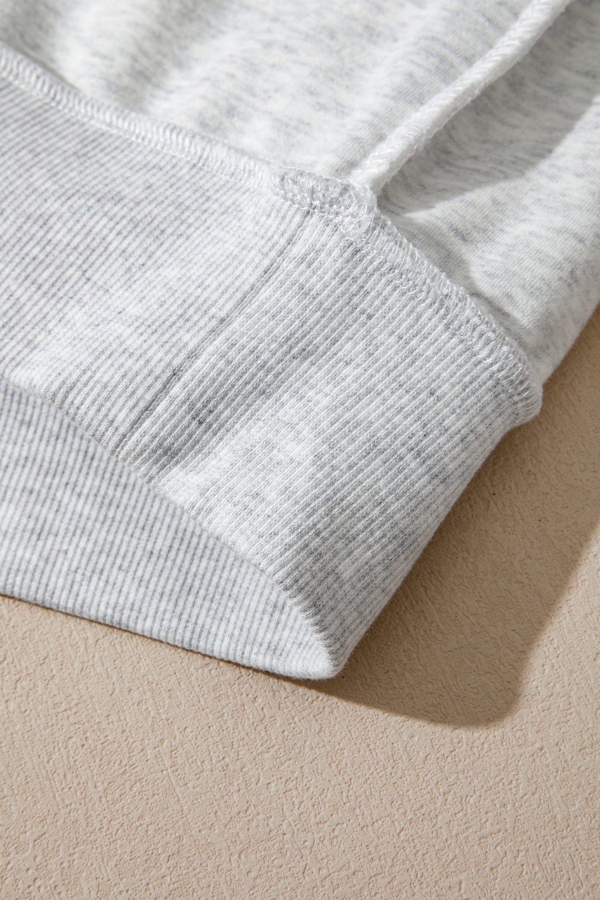 Light Grey Exposed Seam Detail Reversible Double Wear Plus Size Sweatshirt