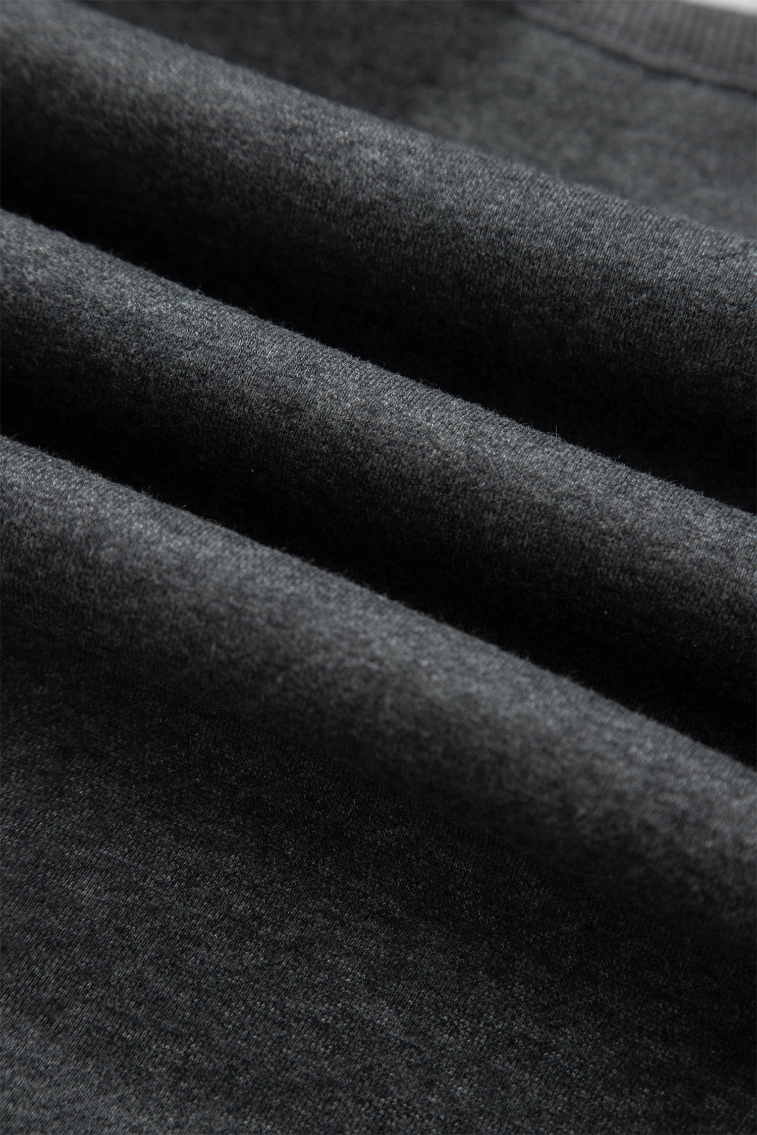 Carbon Grey Solid Colorblock Jogger Pants Set
