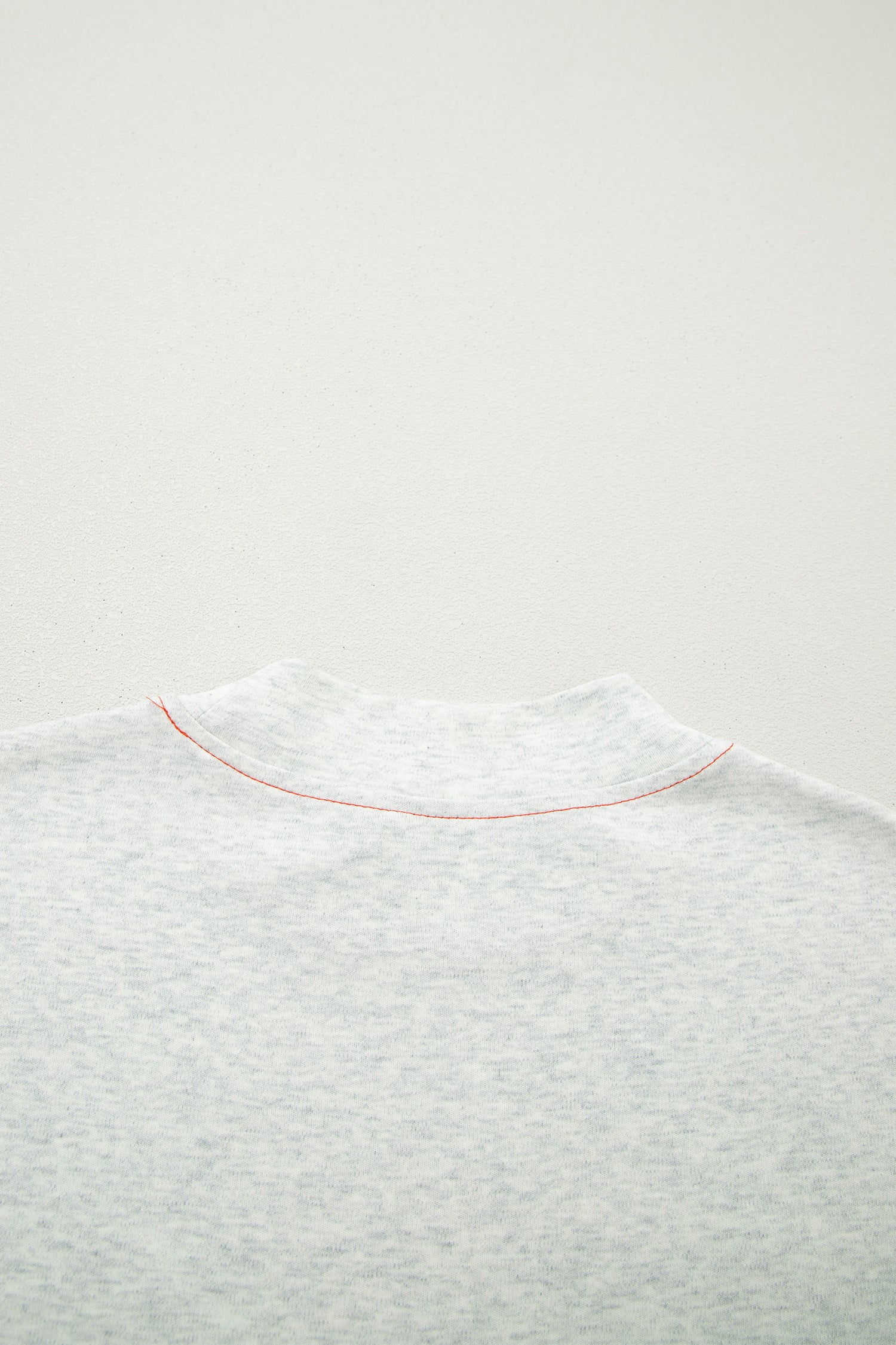 Light Grey Reversible Contrast-Stitched T-Shirt