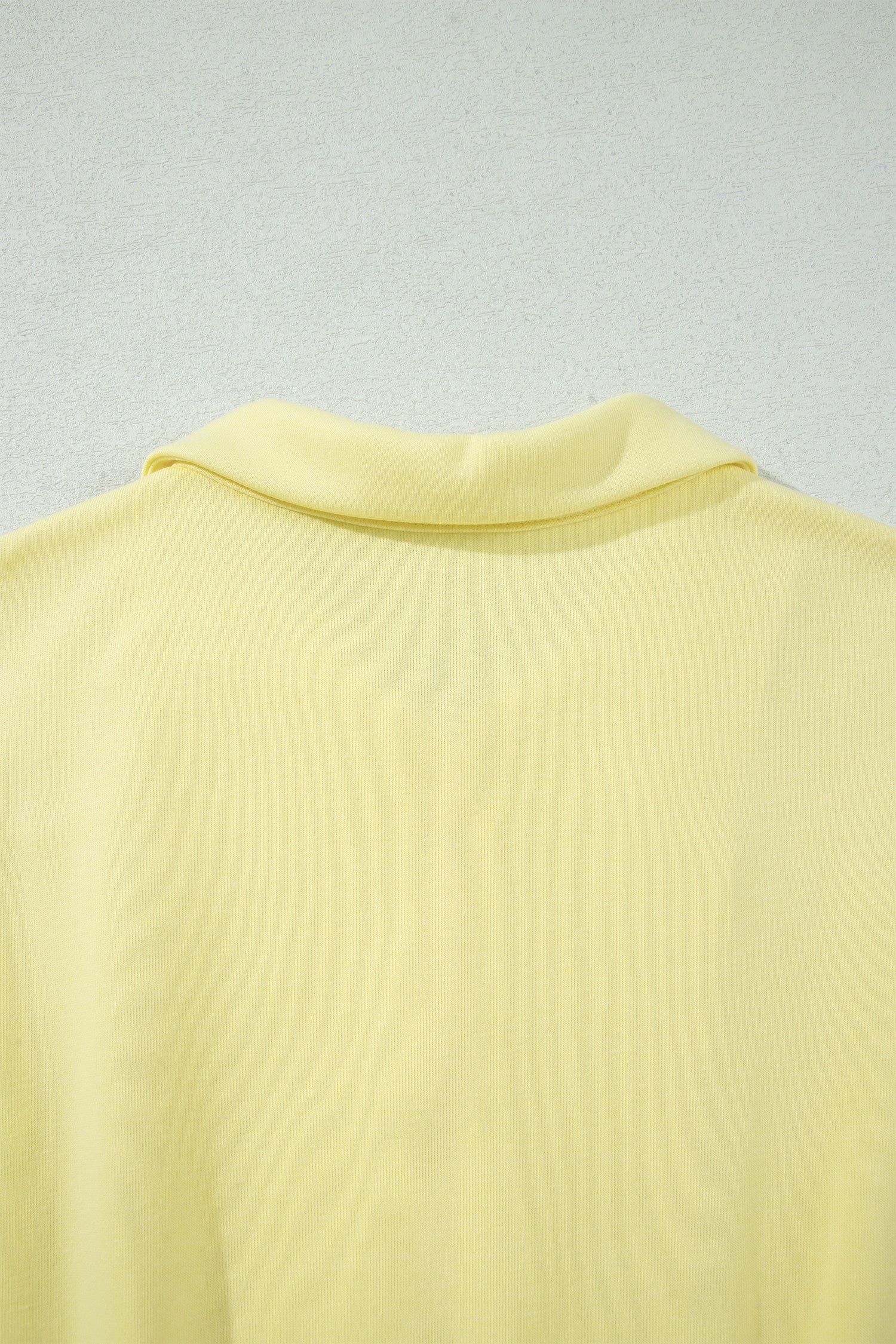 Yellow Cream Half Zip Polo Tee Elastic Waist Romper