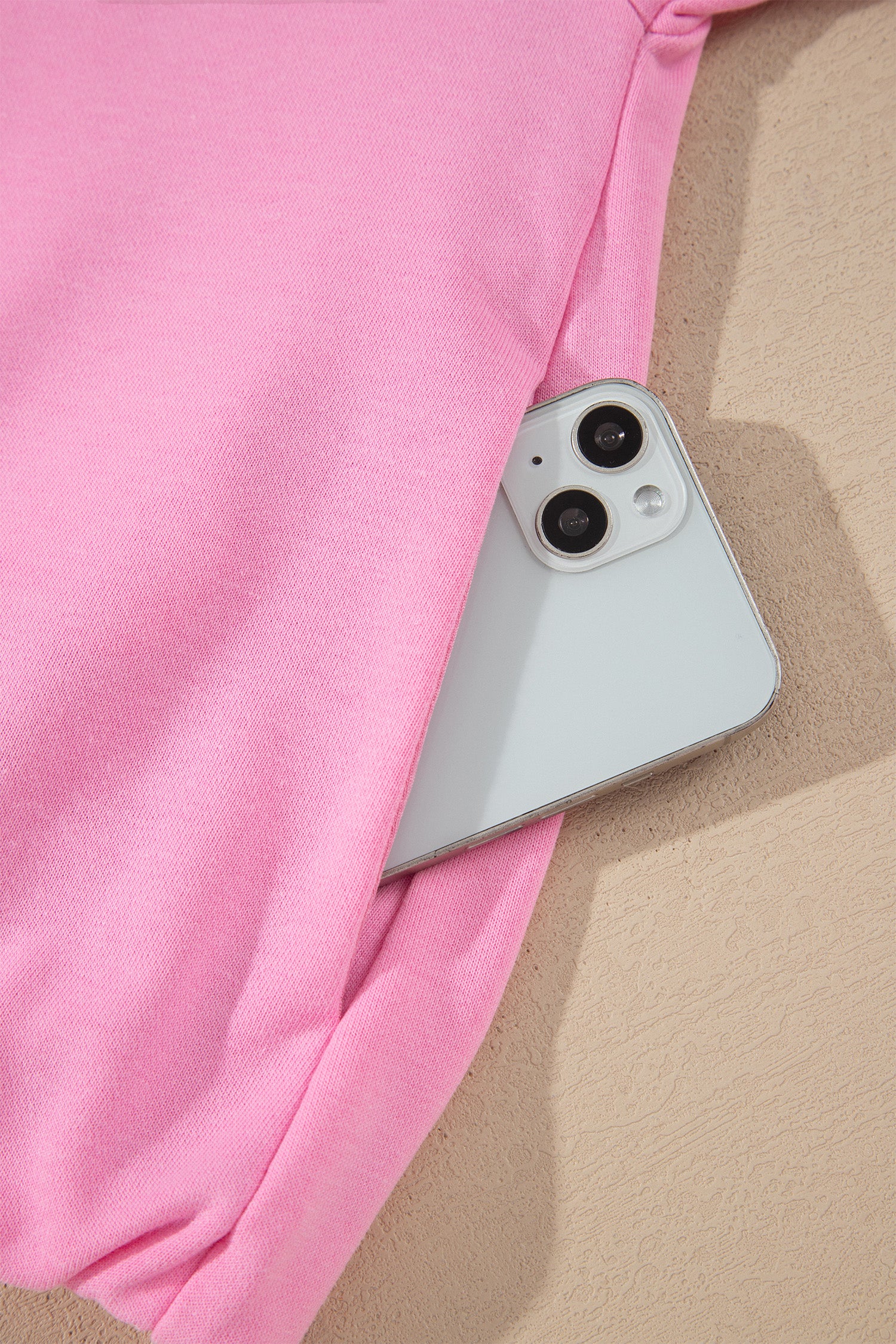 Sachet Pink Zip-up One Piece Long Sleeve Hoodie