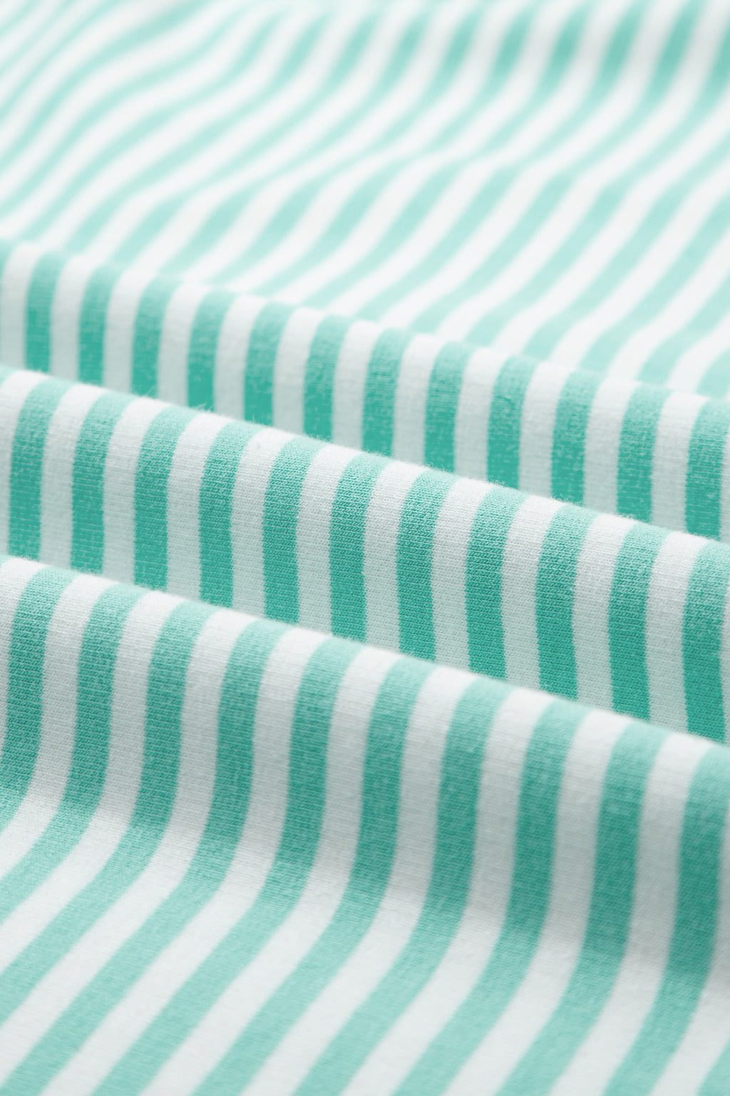 Green Stripe Oversize Mock Neck Sweatshirt and Shorts Set