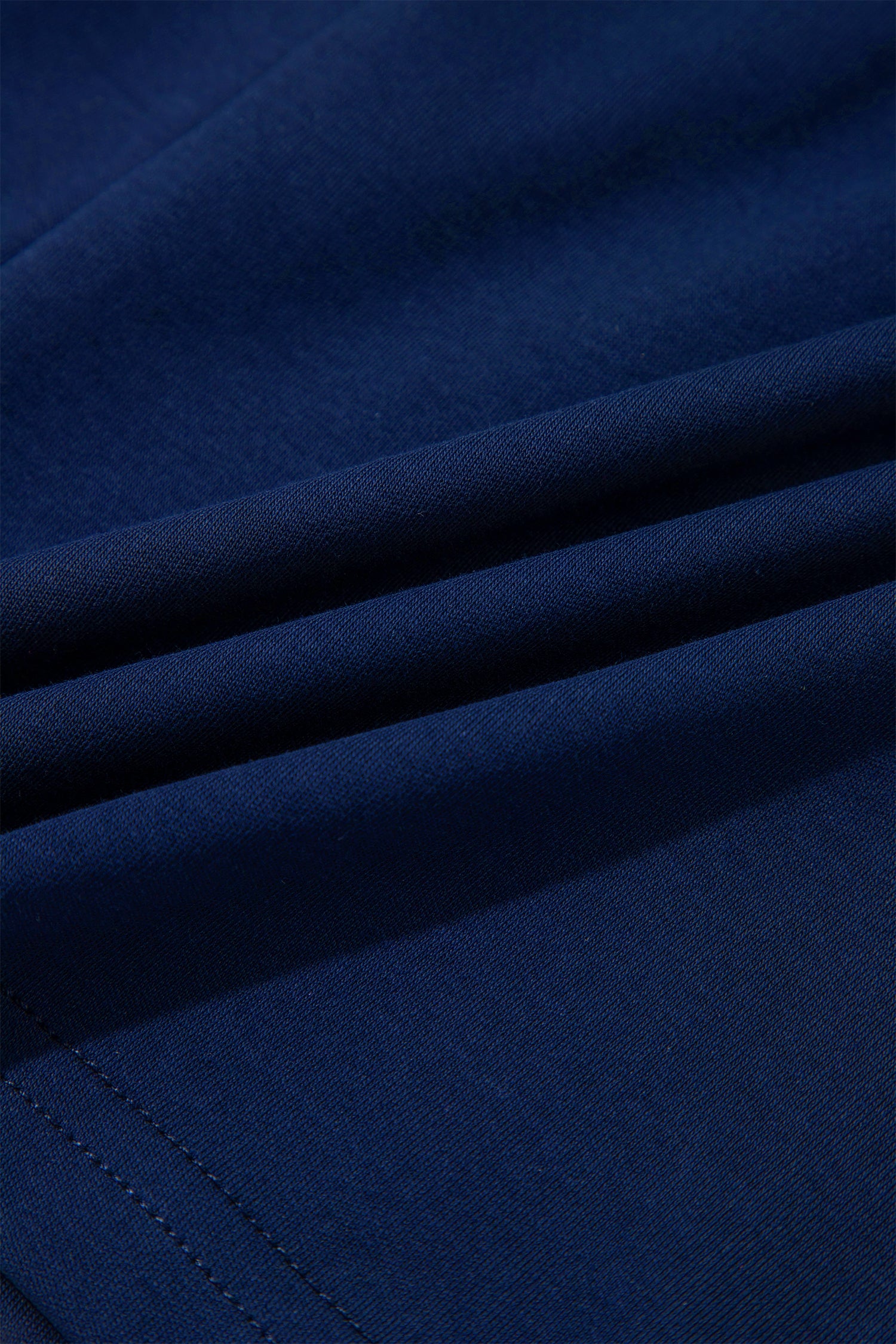 Dirty blue Contrast Trim U Neck Sleeveless Mini Dress