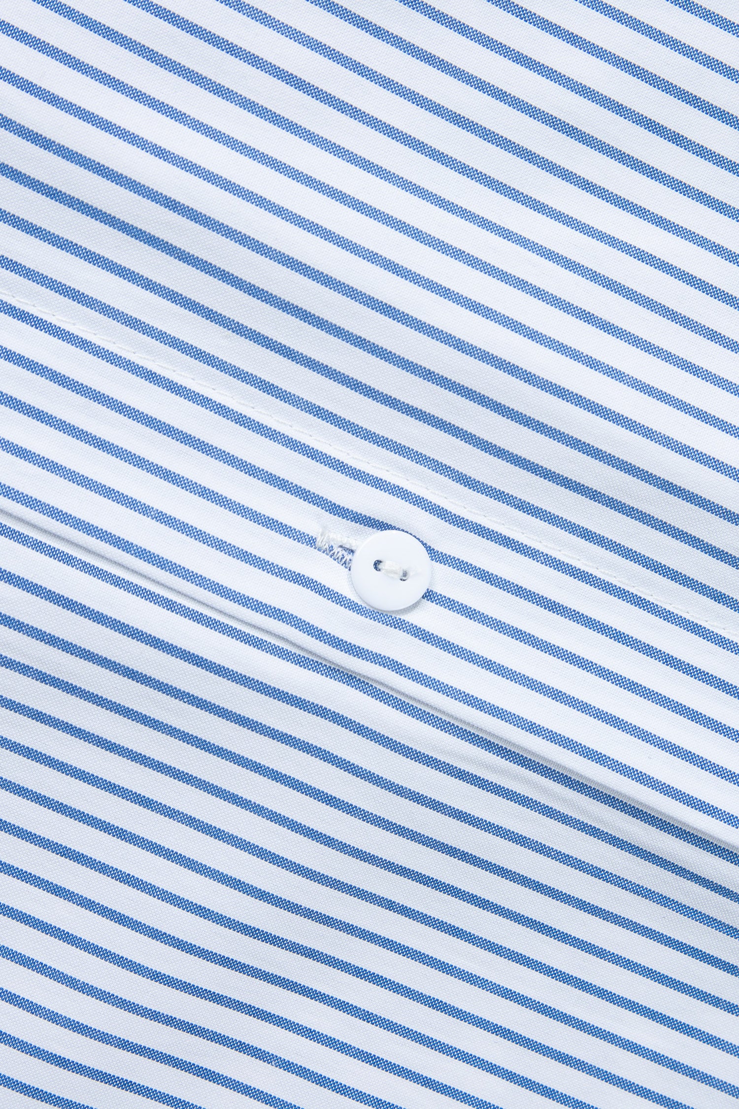 Sky Blue Stripe Colorblock Leopard Patchwork Chest Pocket Cuffed Sleeve Shirt