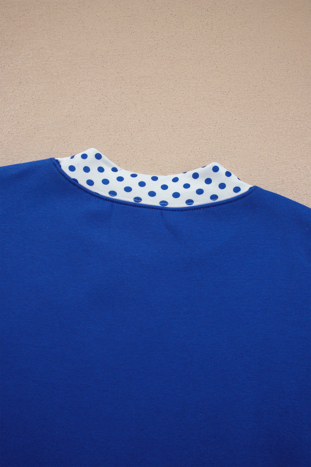 Racing Red Polka Dot Trim Baggy Pullover 2pcs Short Set