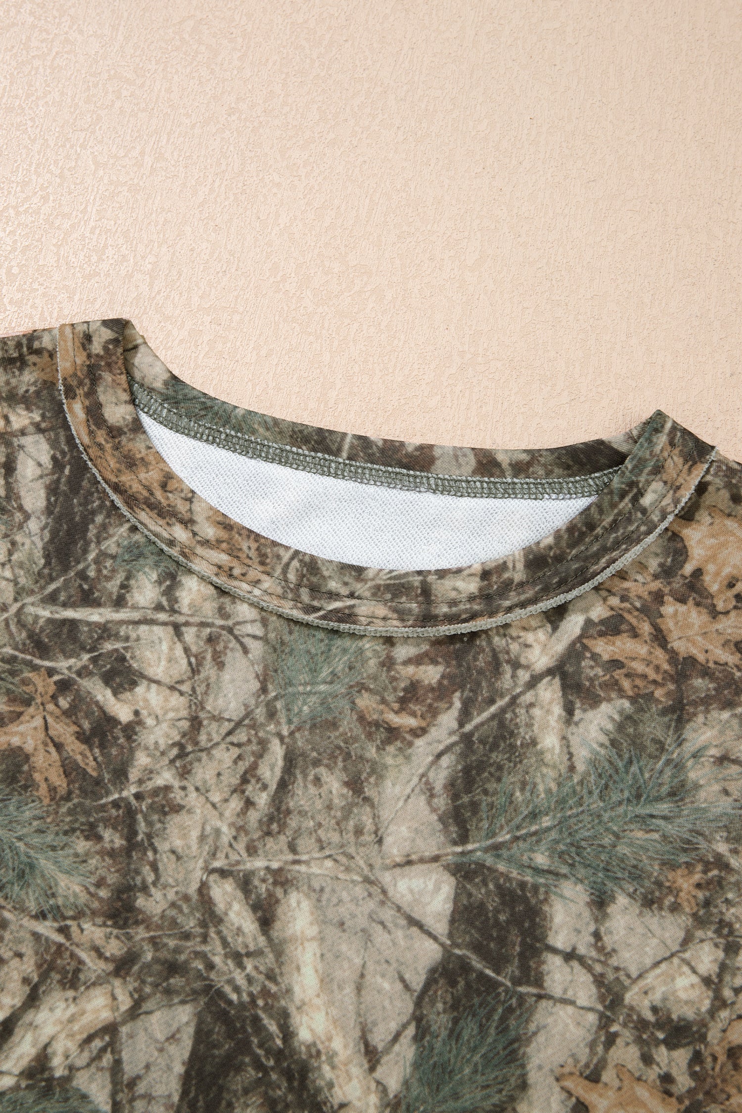 Green Abstract Print Long Sleeve Pant Set