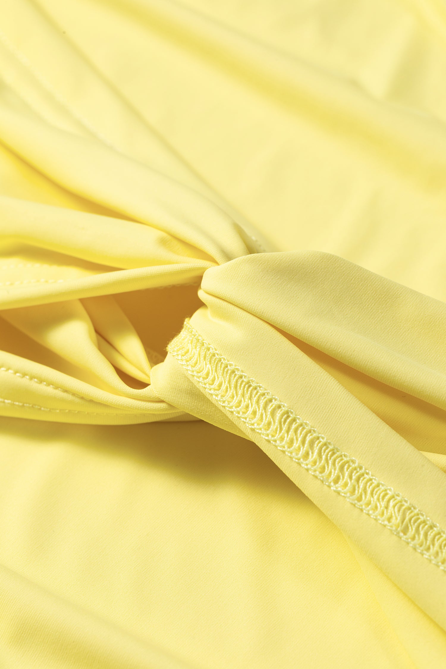 Yellow Cream Daring Back Cutout Active Mini Dress