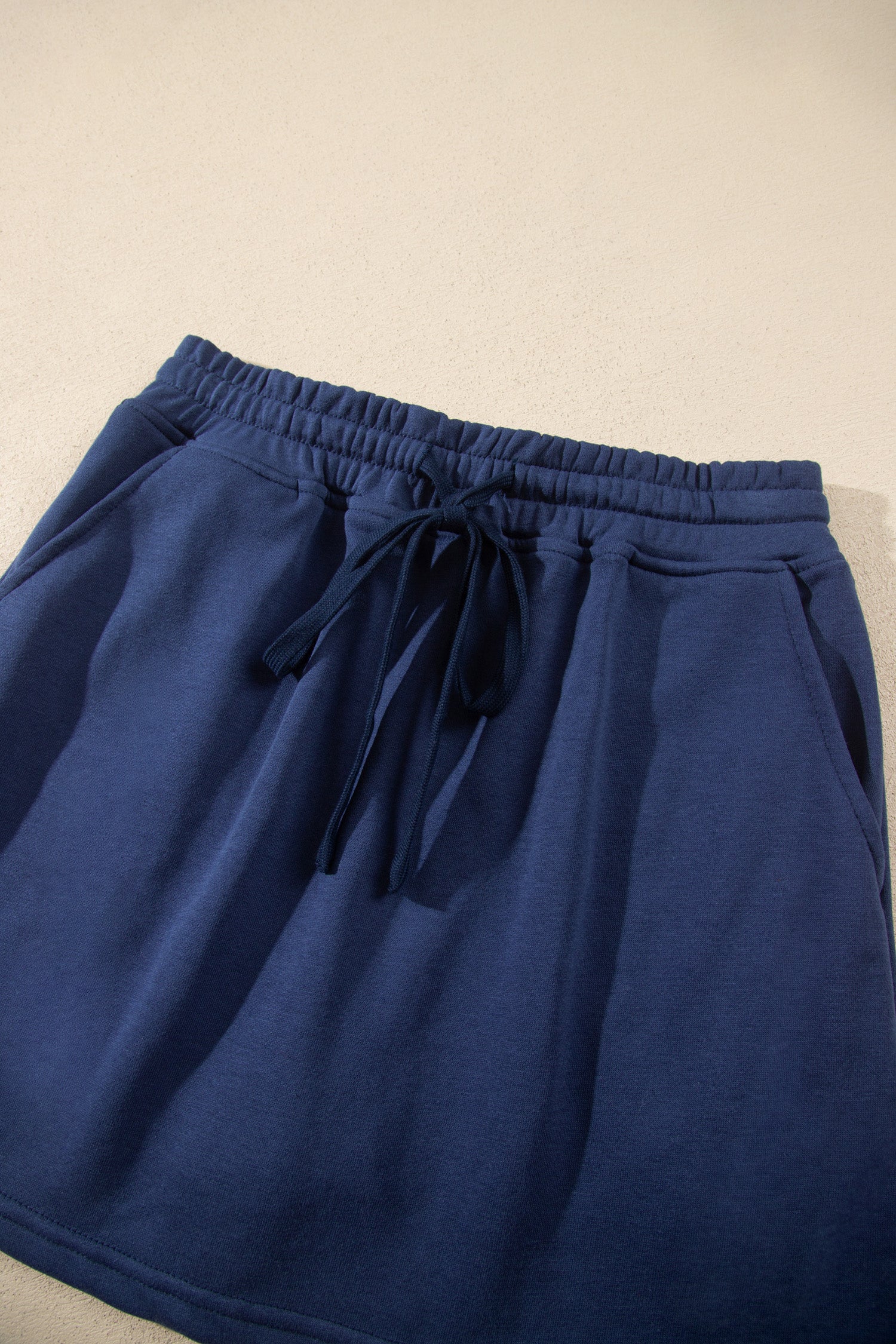 Light Grey Long Sleeve Zip-Up Top Elastic Waist Skort Set