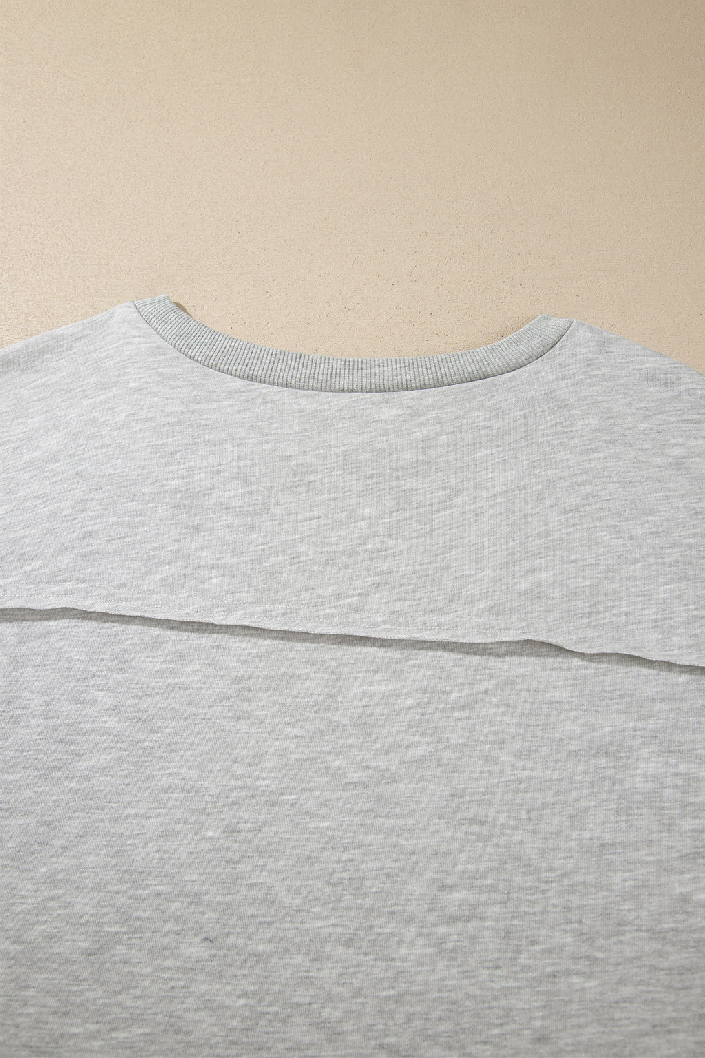 Light Grey Long Sleeve Patch Embroidery Tunic Plus Size Blouse
