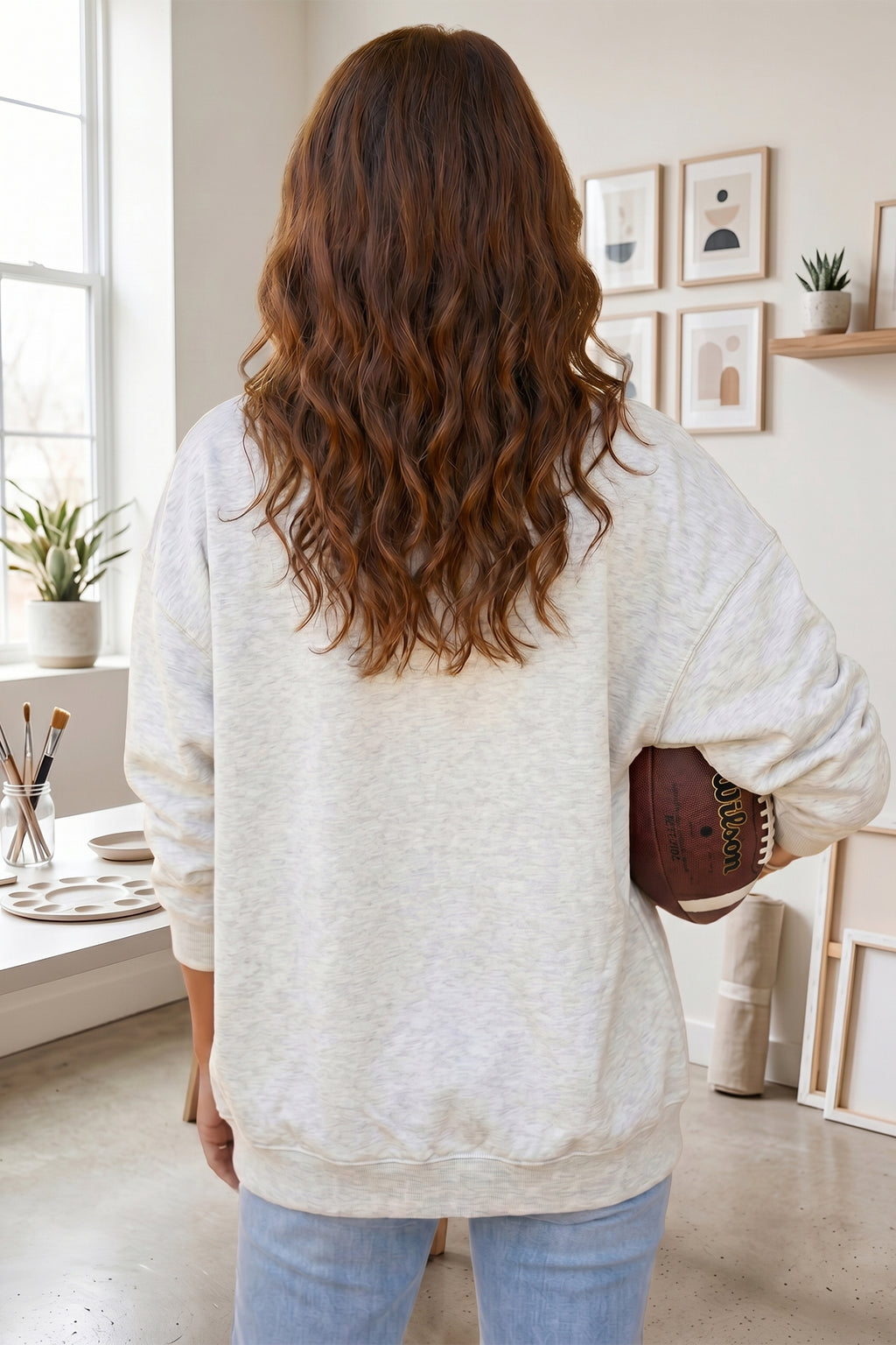 Light Grey Solid Color Zip Front Jacket Style Sweatshirt