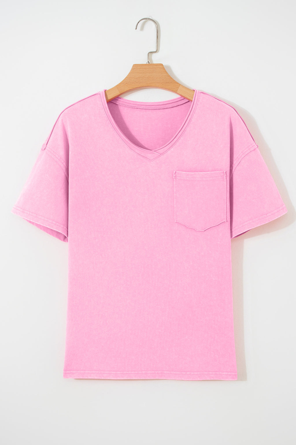 Mint Green Cotton Mineral Wash T Shirt