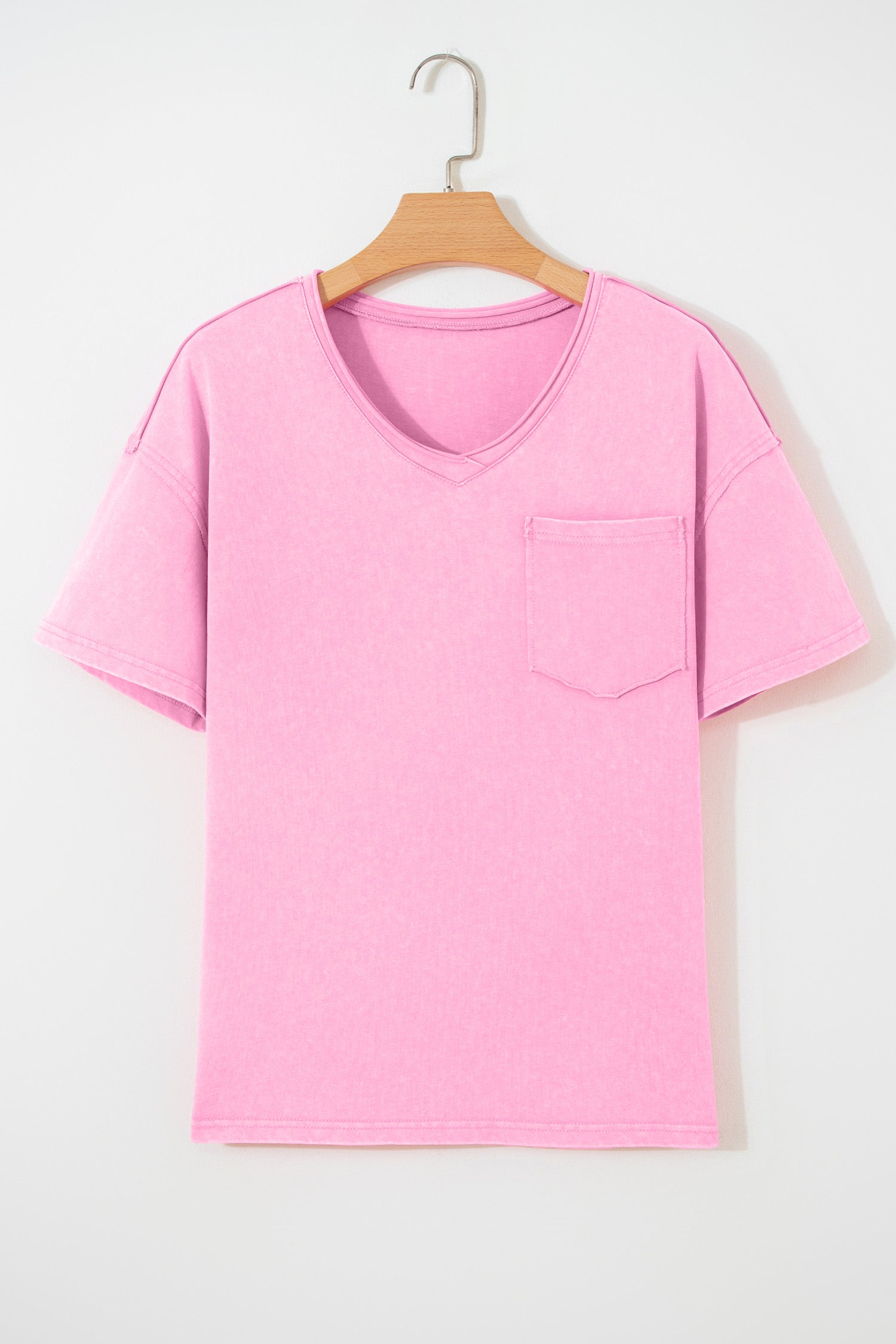 Mint Green Cotton Mineral Wash T Shirt