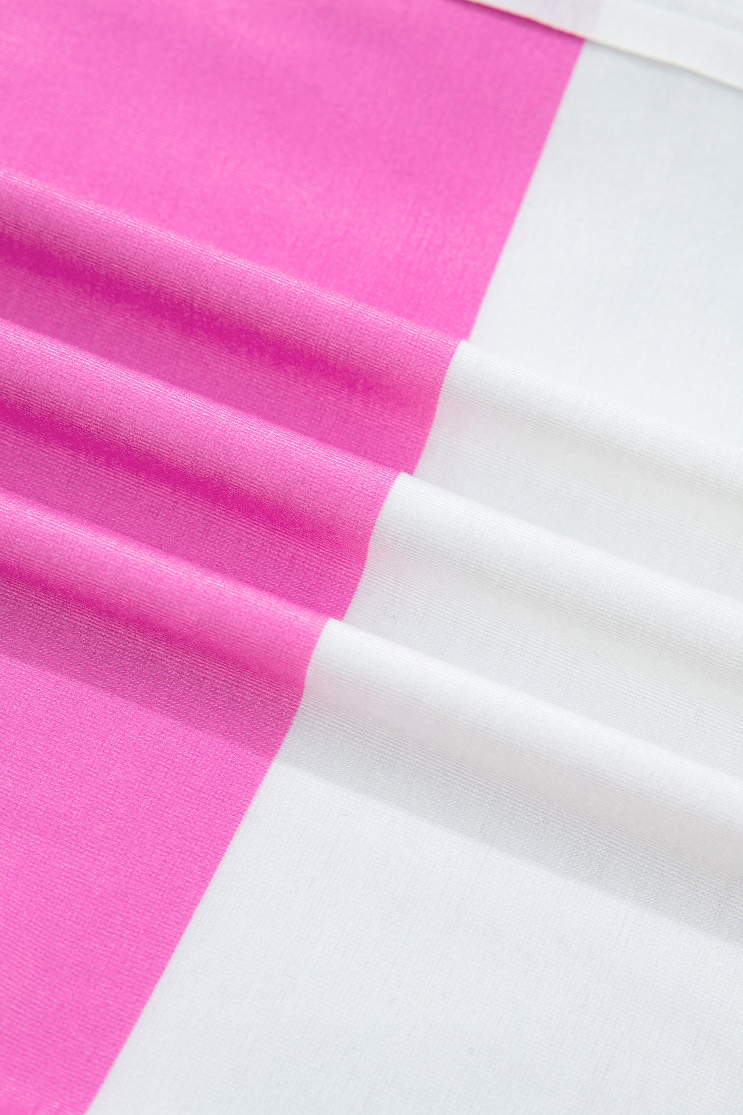 Rose Stripe Colorblock Trim Polo Tee Drawstring Mini Skirt 2pcs Set
