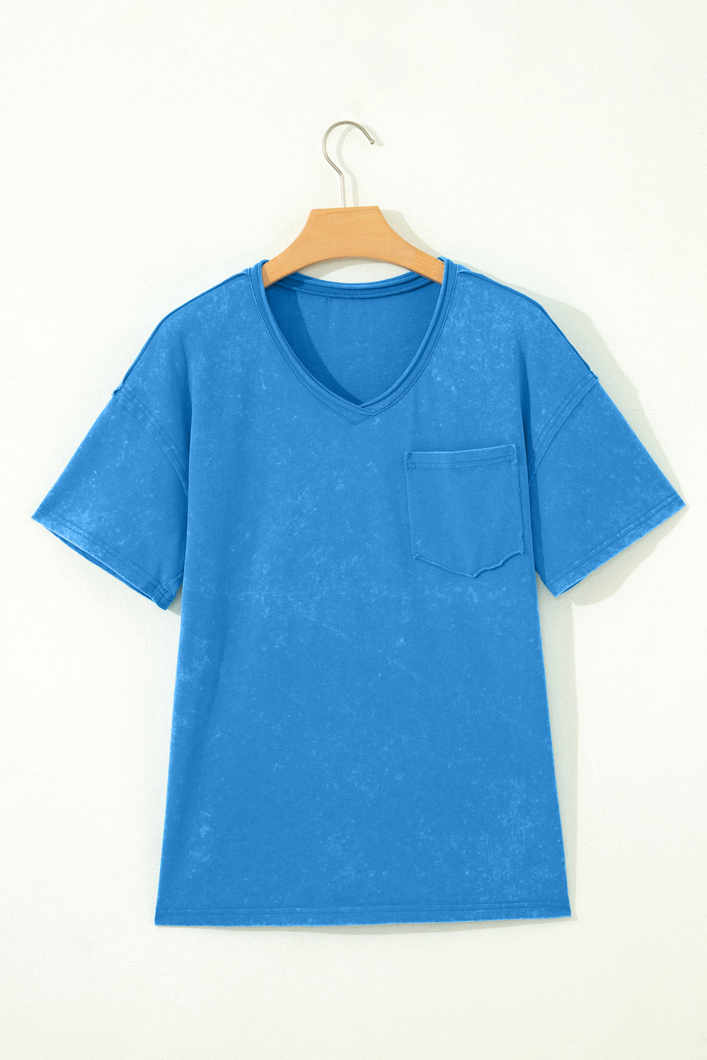 Mint Green Cotton Mineral Wash T Shirt