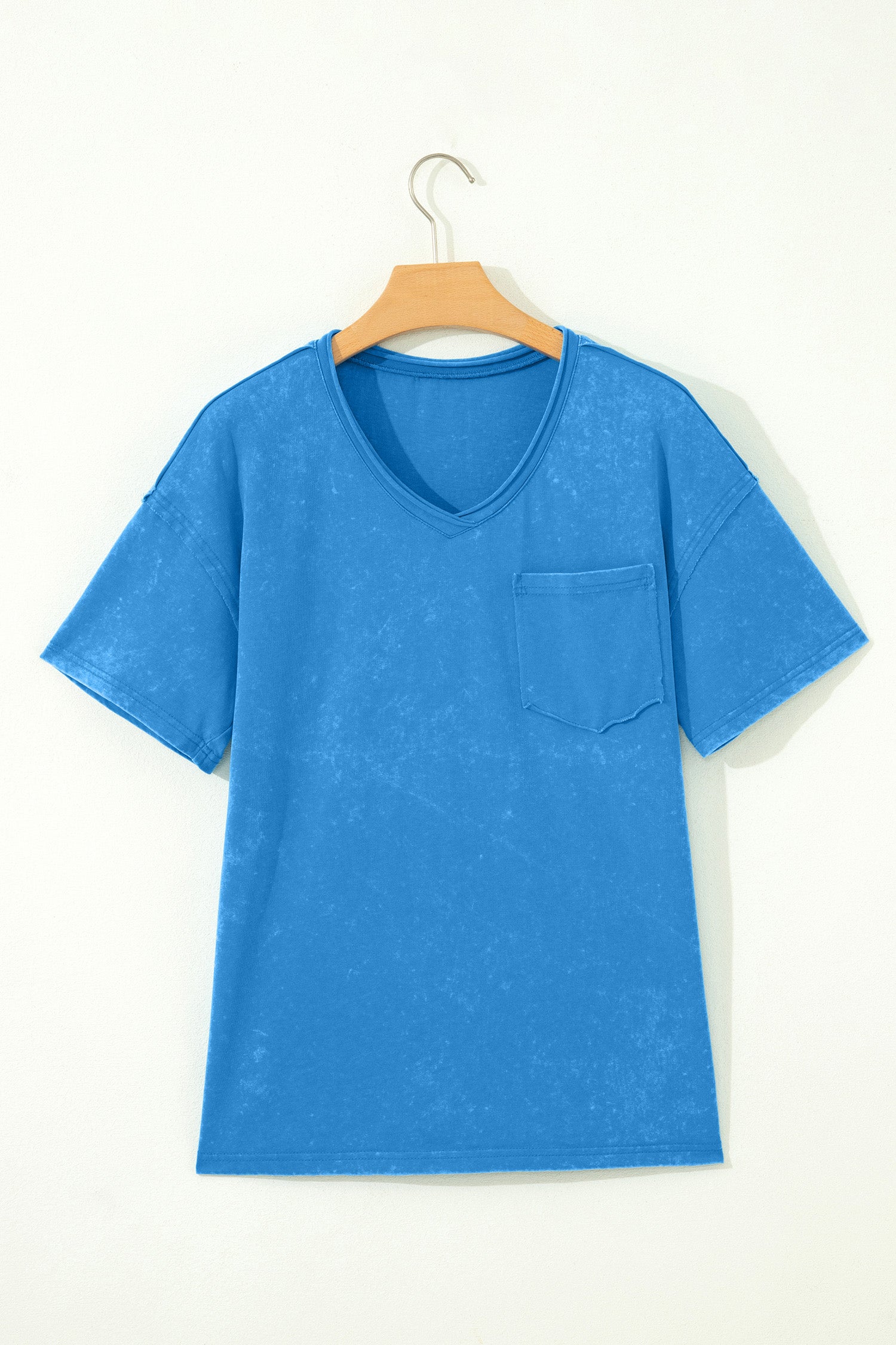 Mint Green Cotton Mineral Wash T Shirt