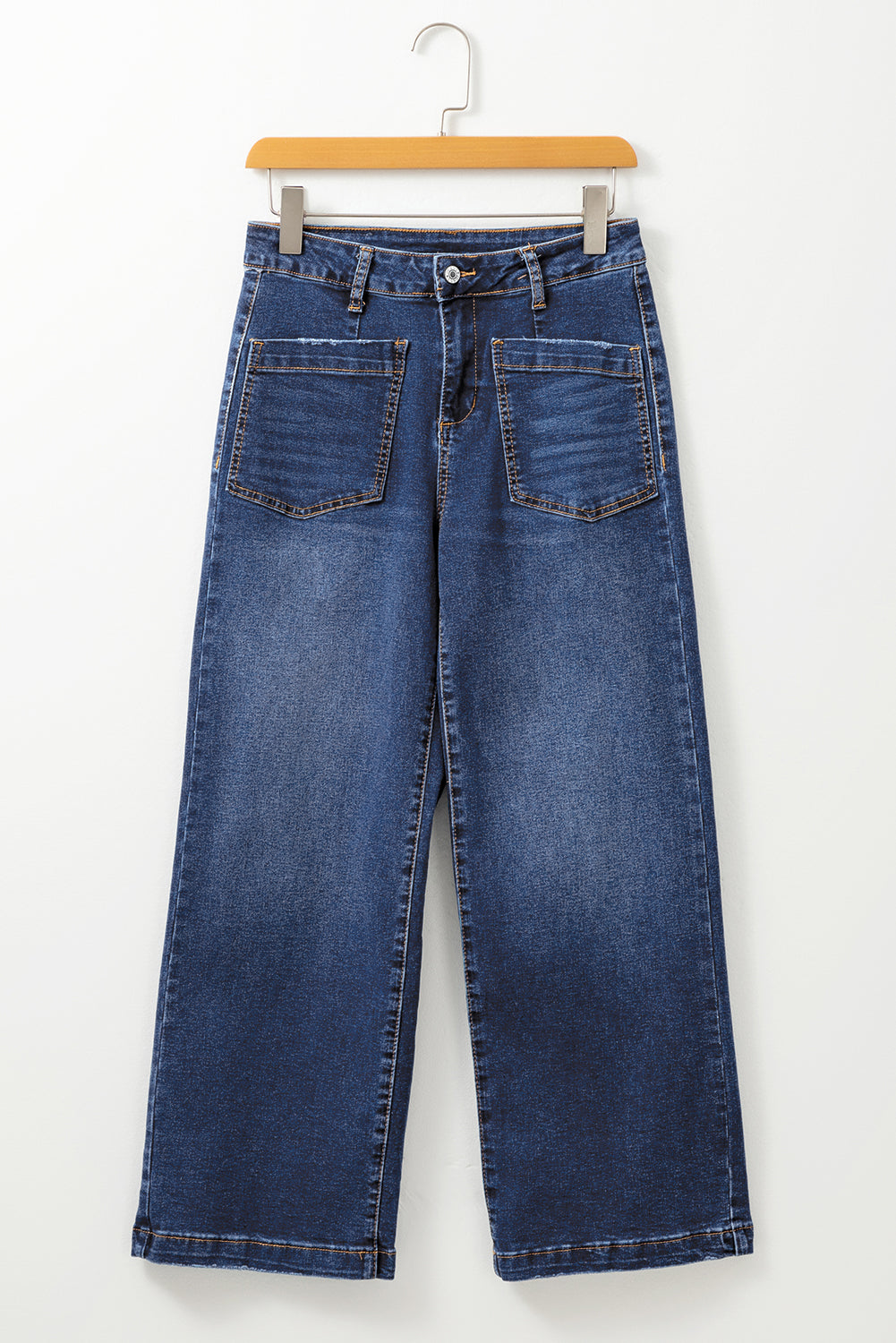 Bluing Mimimalist Patch Pocket Womens Shift Jeans