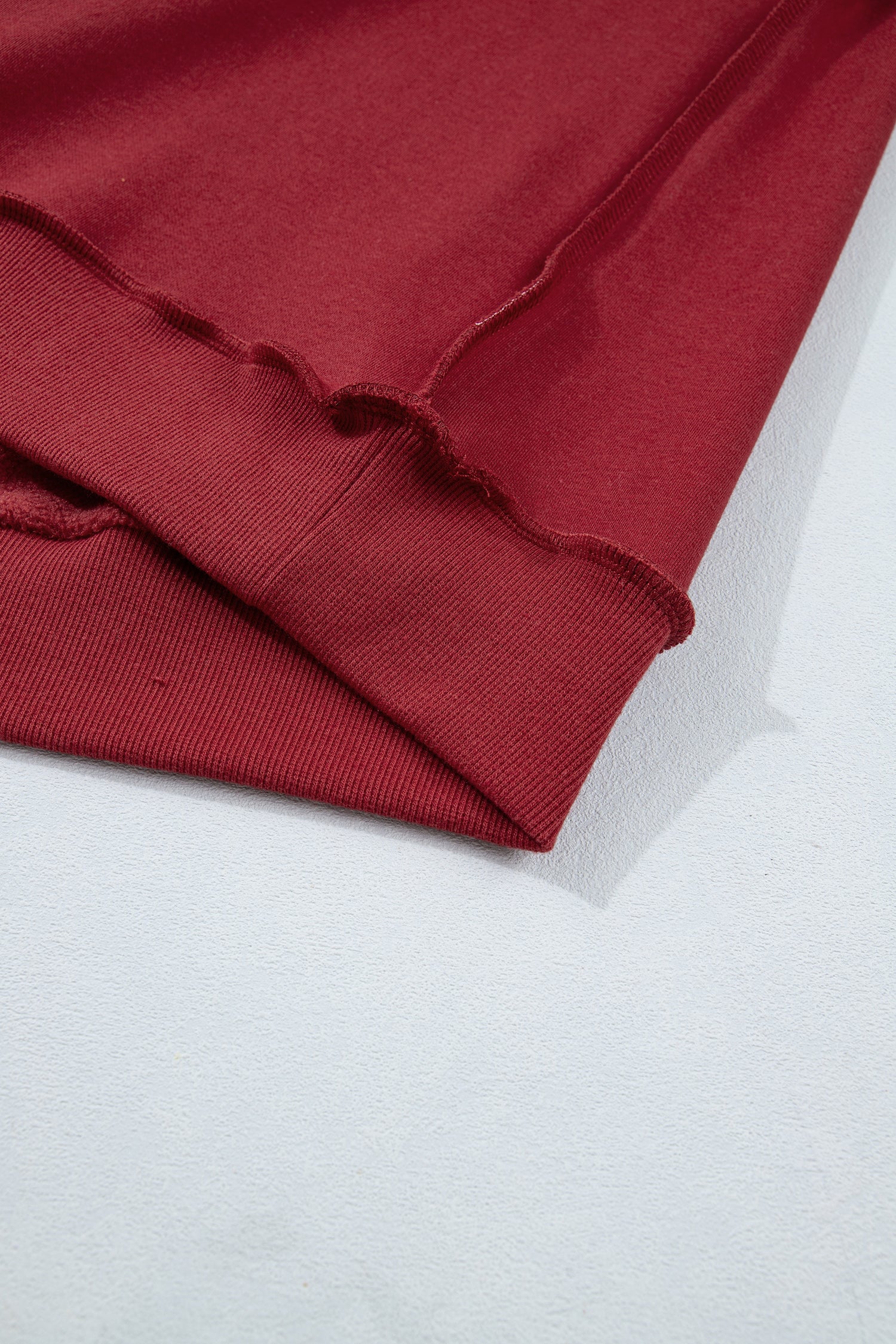 Carrot Oversize Drop Shoulder Reversible Mock Neck Sweatshirt