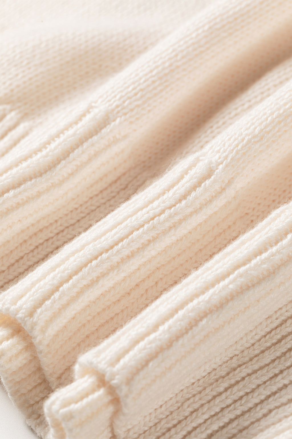 Beige Go Team Football Drop Shoulder Knit Top Sweater